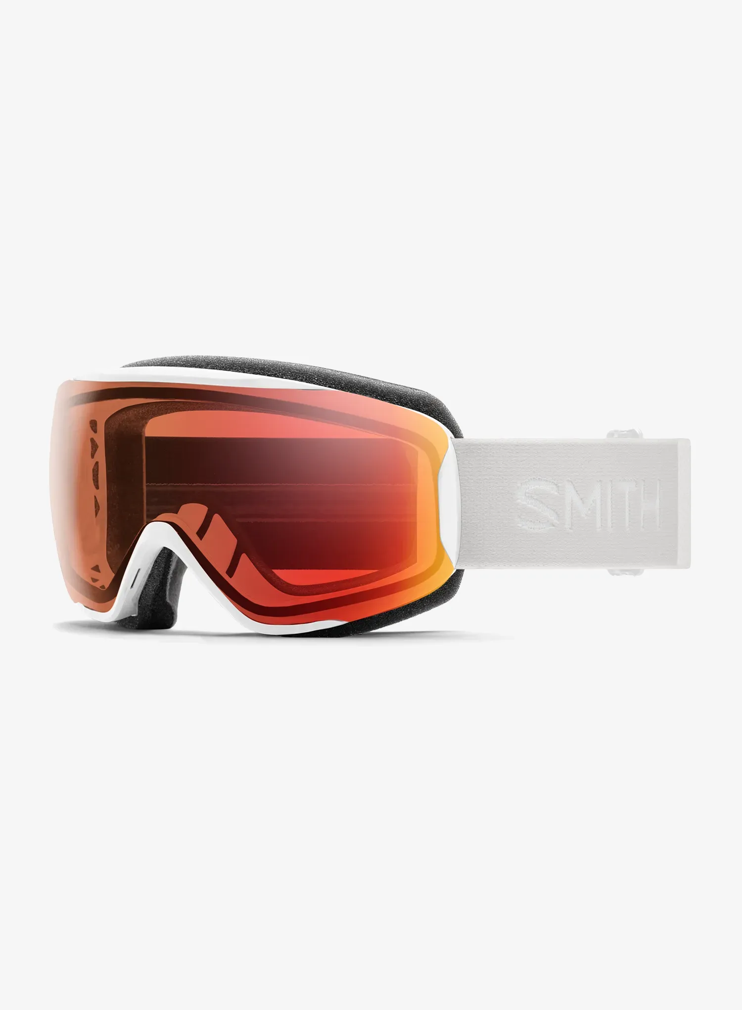 Skibrille Smith Moment - white vapor/photochrom red mir