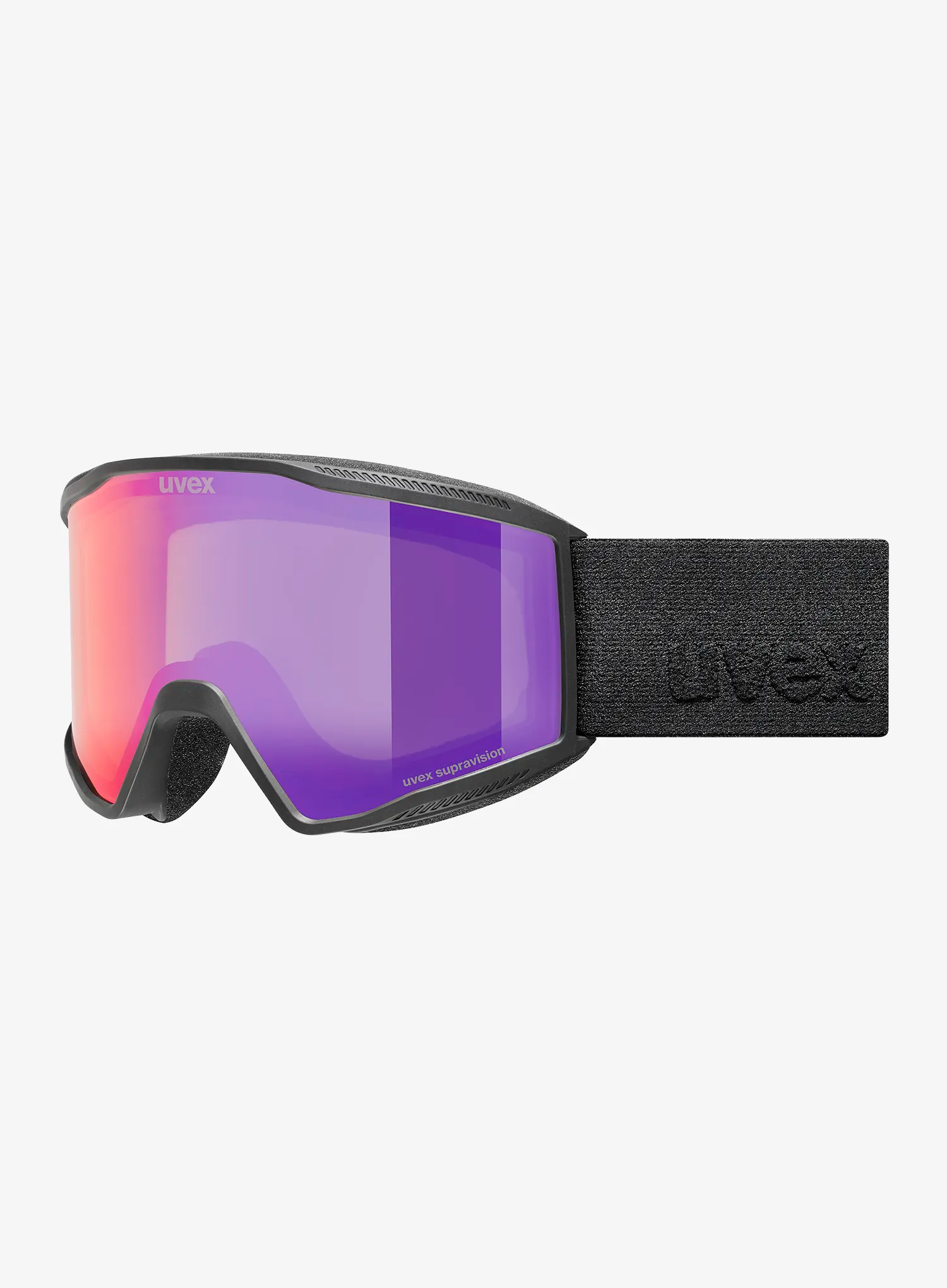Skibrille Uvex Blast FM - black matt/ruby green S2