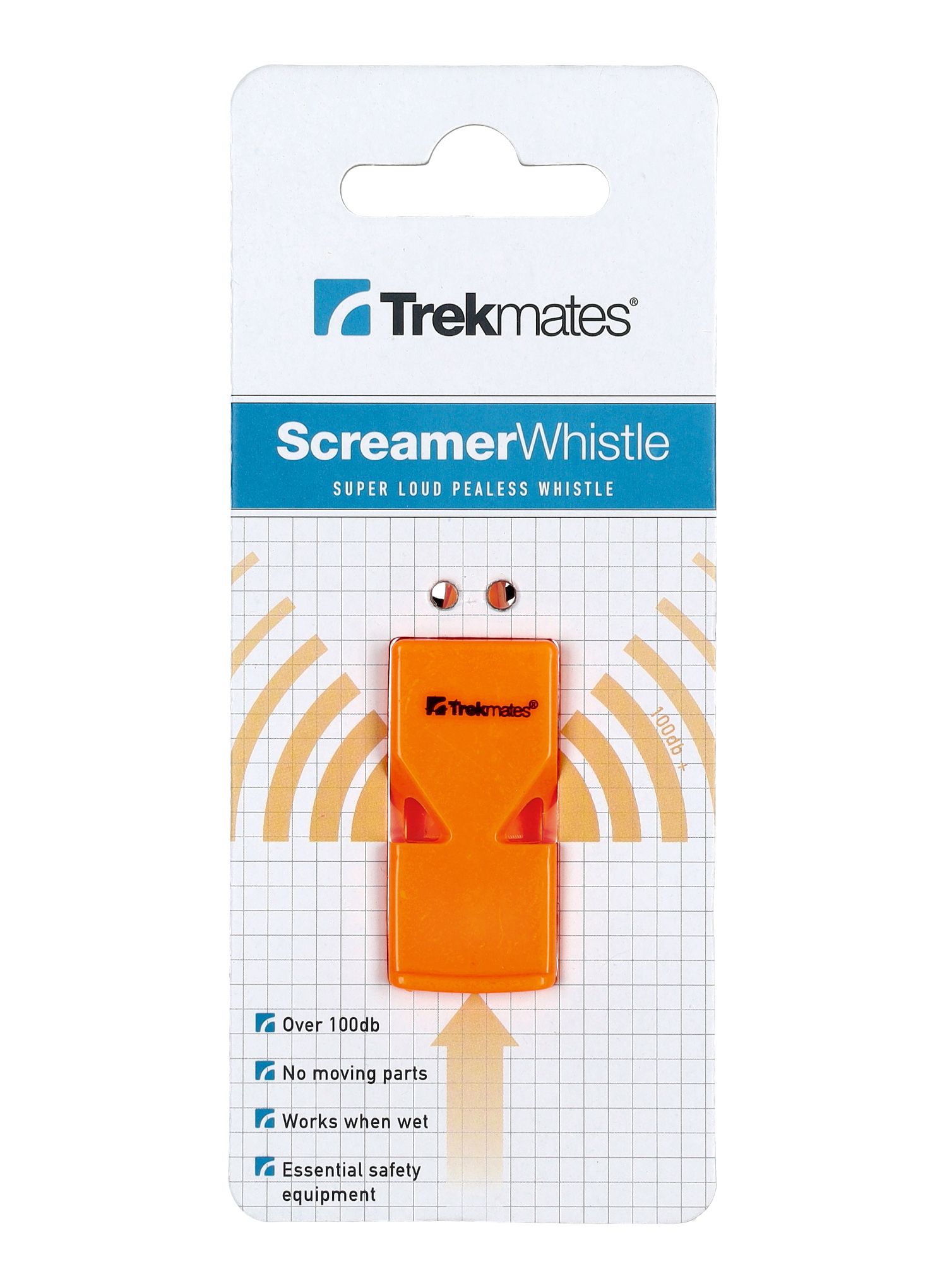 Trillerpfeife Trekmates Screamer Whistle - orange