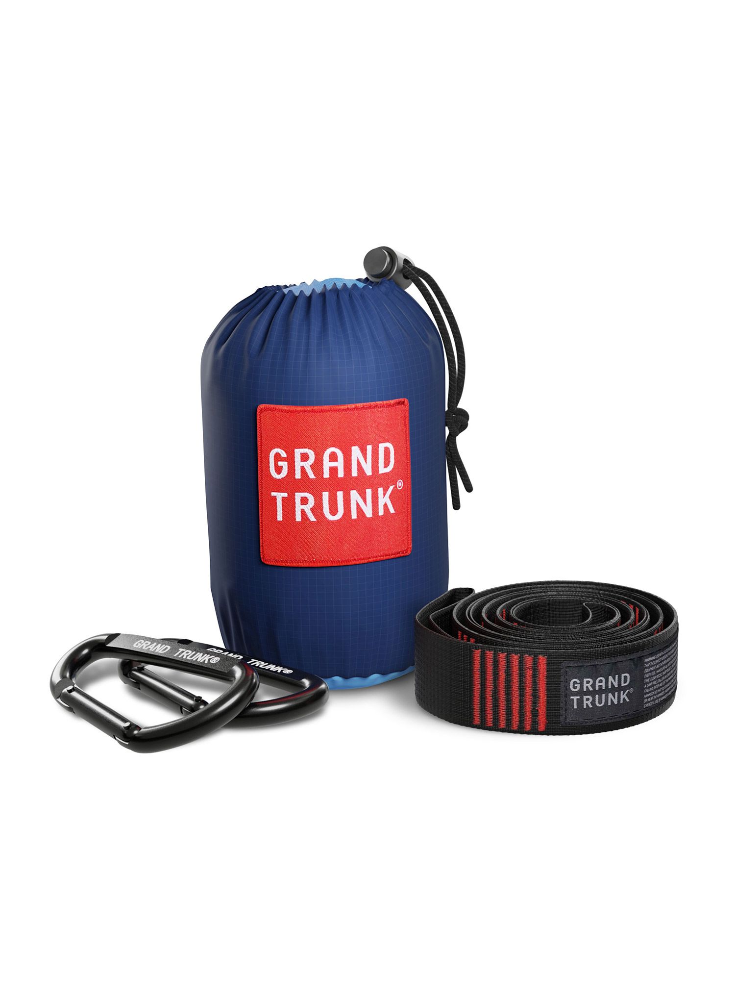 Reisehängematte Grand Trunk Double Deluxe Parachute Nylon with Straps - navy/lt.blue
