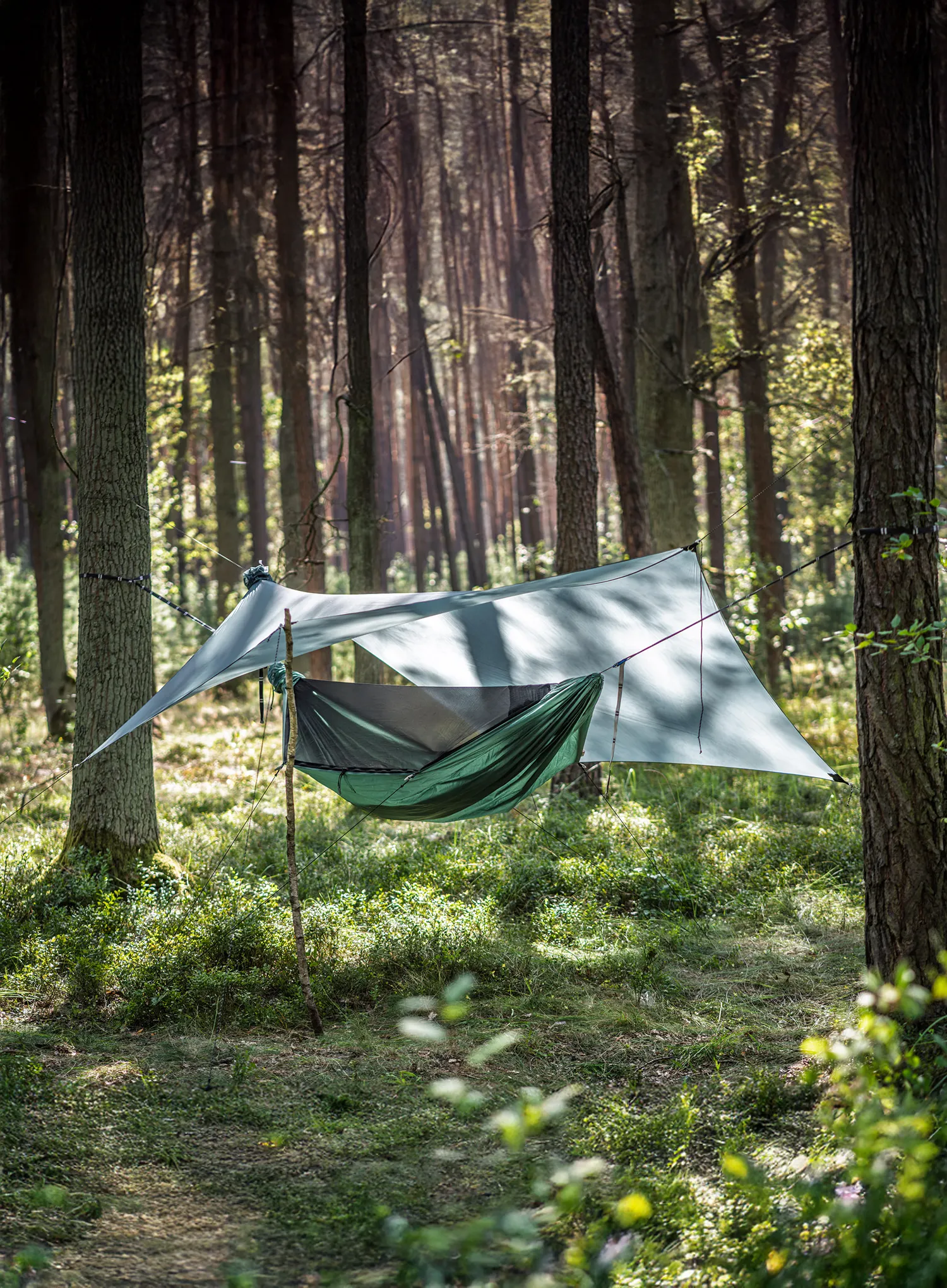 Hängematte Lesovik Draka - silver pine