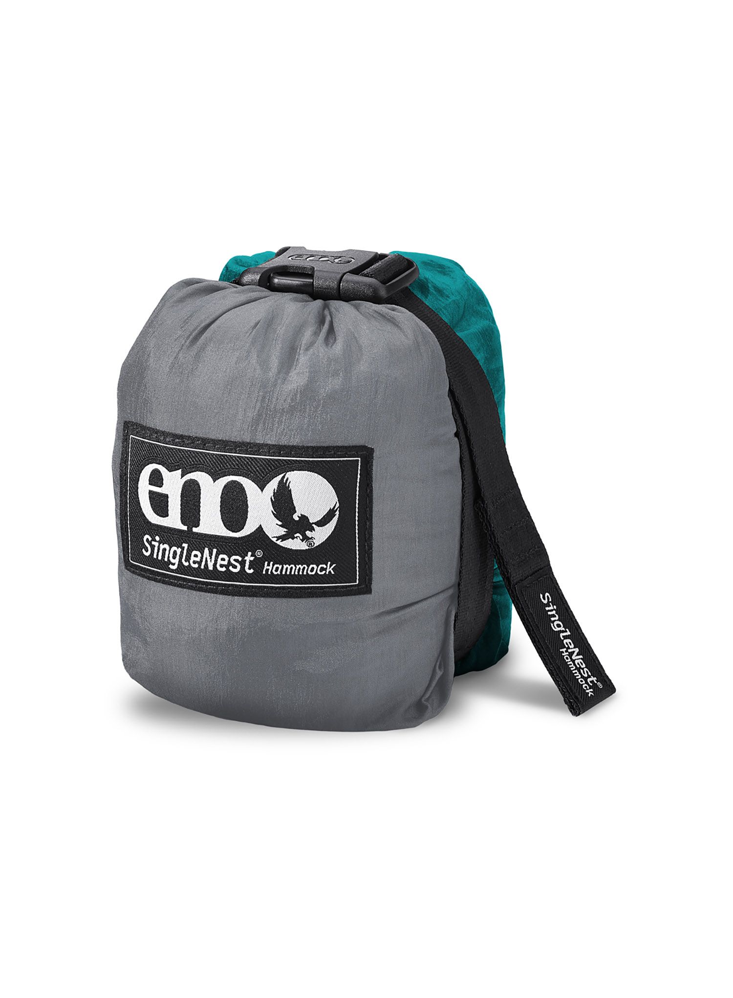 Fahrrad-Hängematte ENO SingleNest Hammock - grey/seafoam