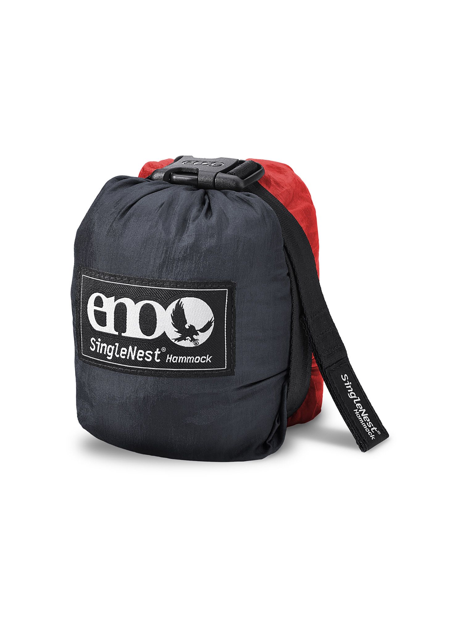 Reisehängematte ENO SingleNest Hammock - charcoal/red