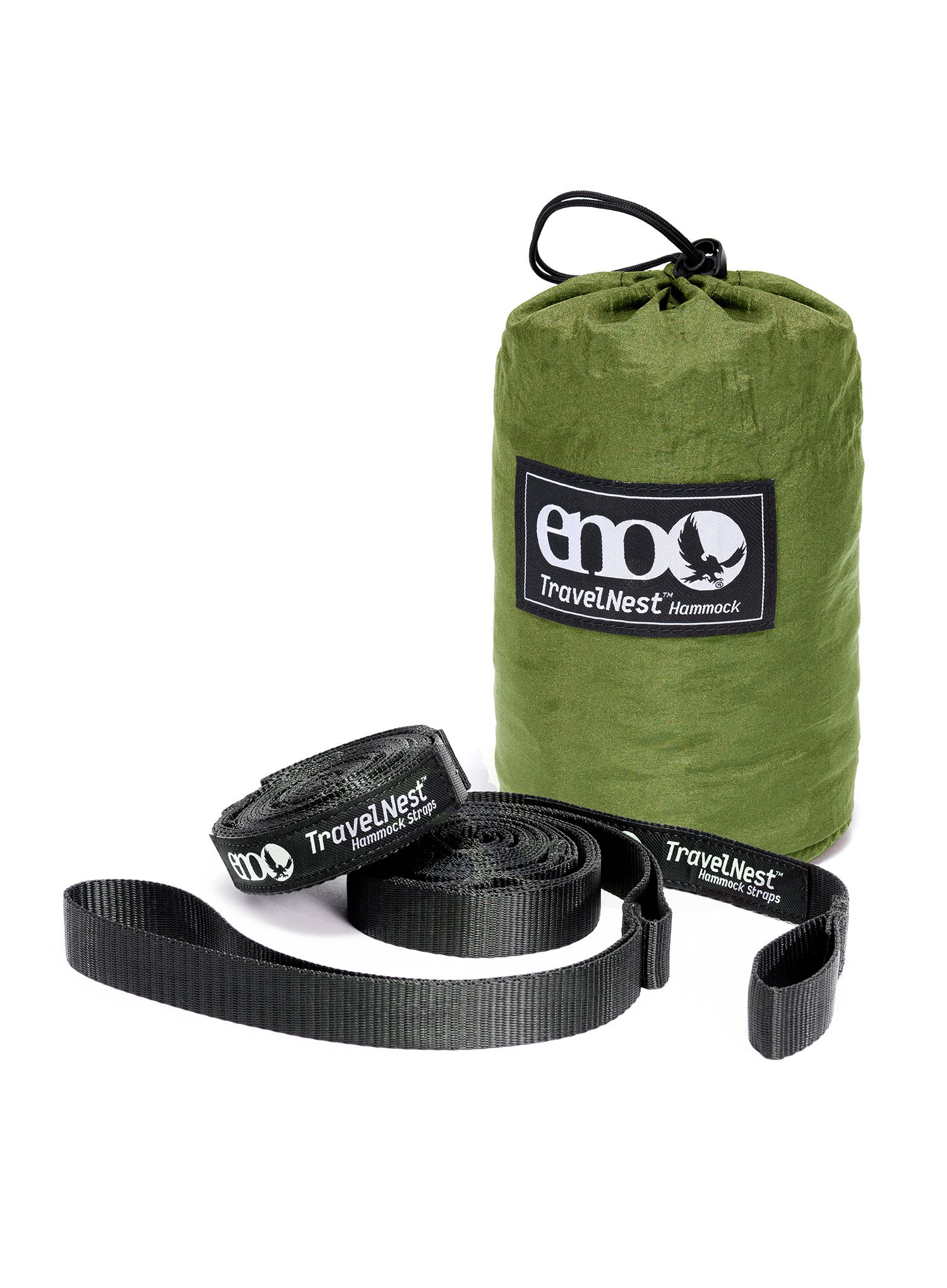 Reisehängematte ENO TravelNest Hammock & Straps Combo - moss