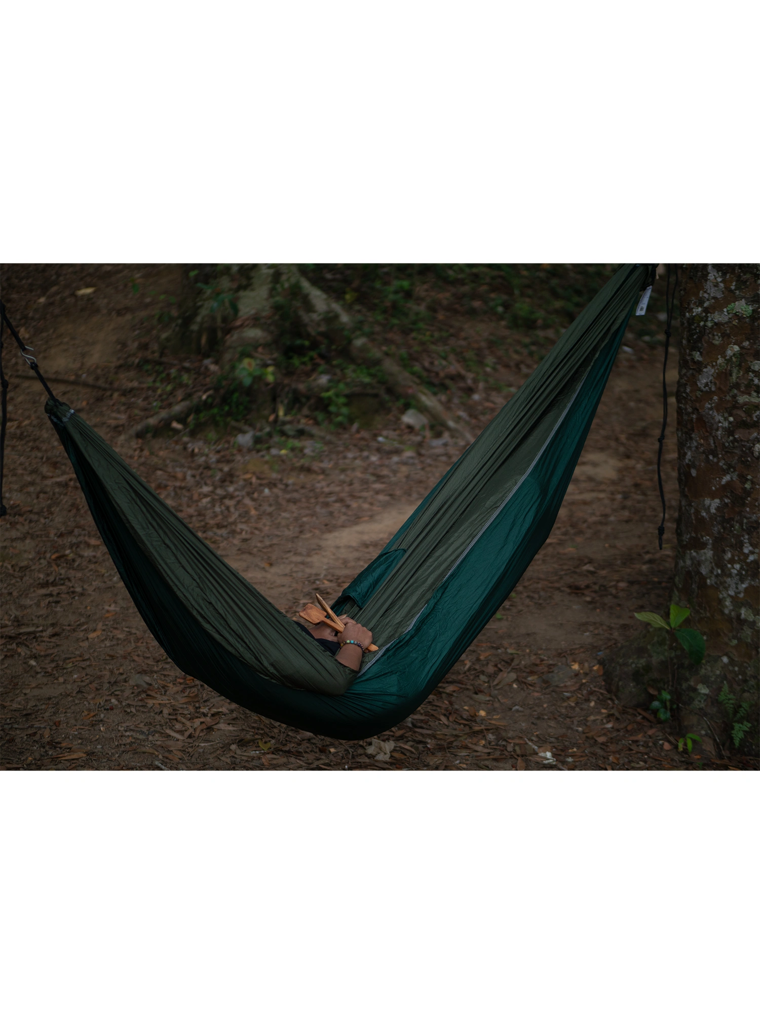 Reisehängematte Ticket To The Moon King Size Hammock - dark green/leaf green