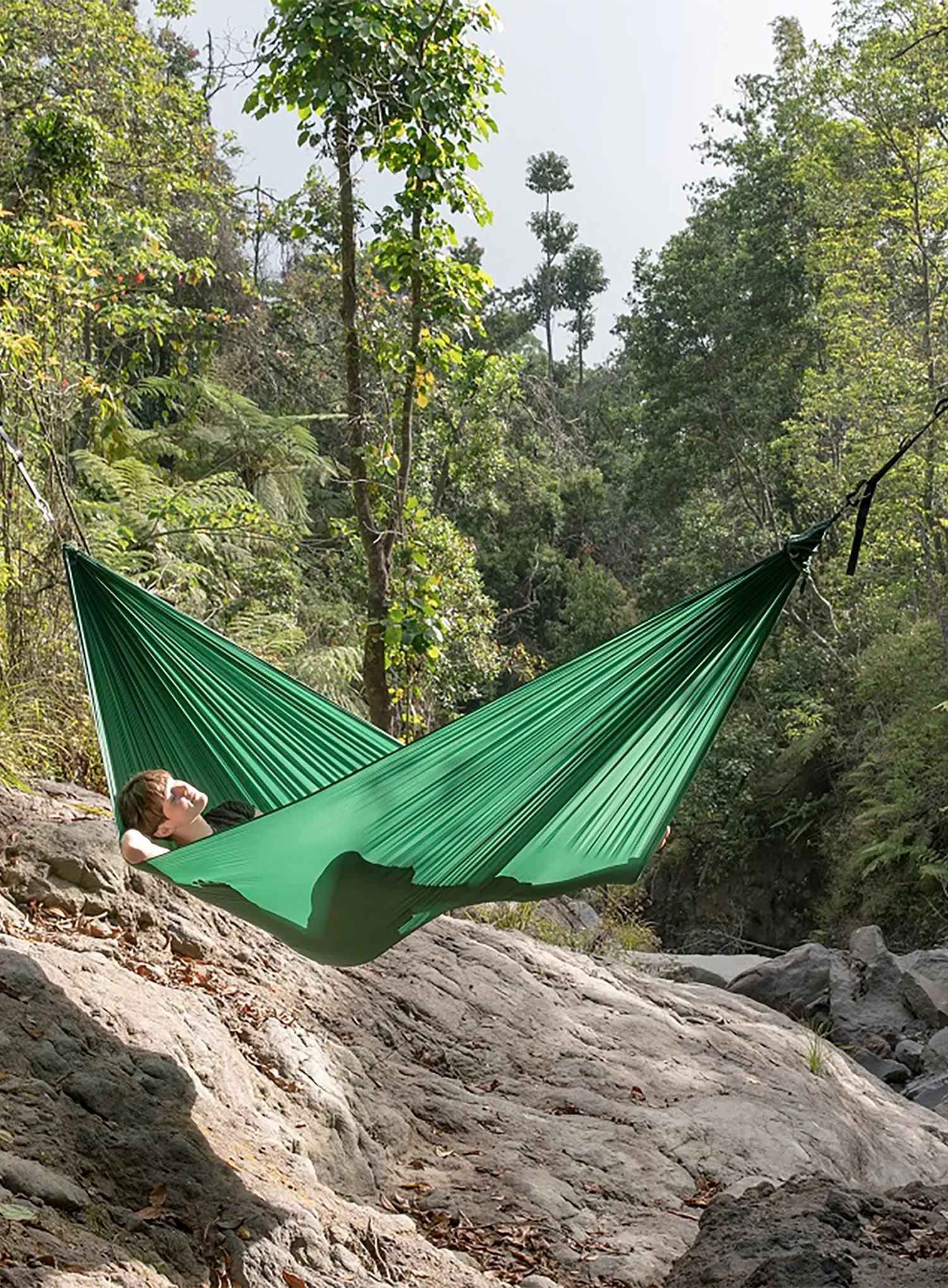 Reisehängematte Ticket To The Moon Lightest Hammock - forest green