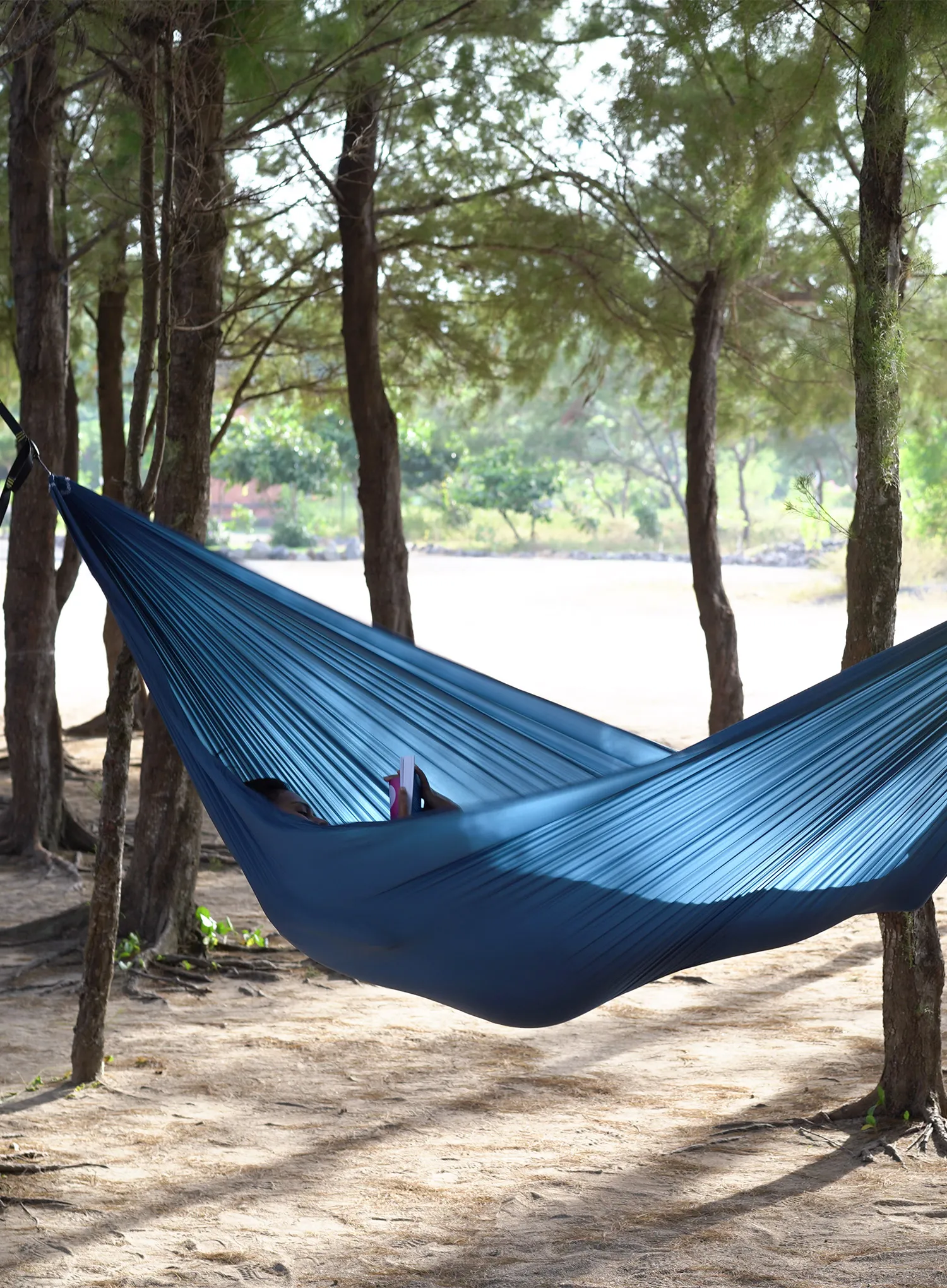 Reisehängematte Ticket To The Moon Lightest Hammock - navy blue
