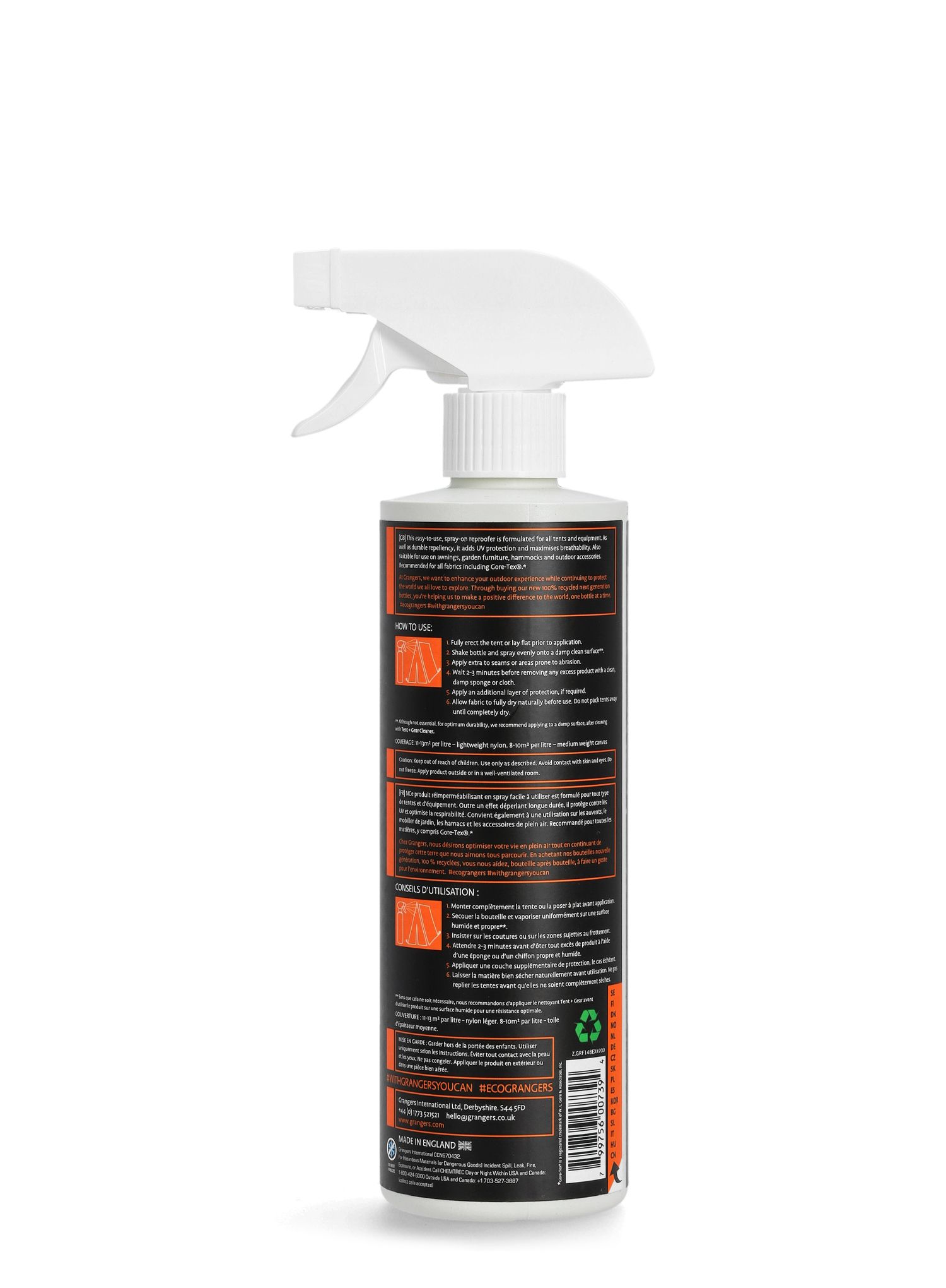 Imprägniermittel Grangers Tent and Gear Repel 500ml