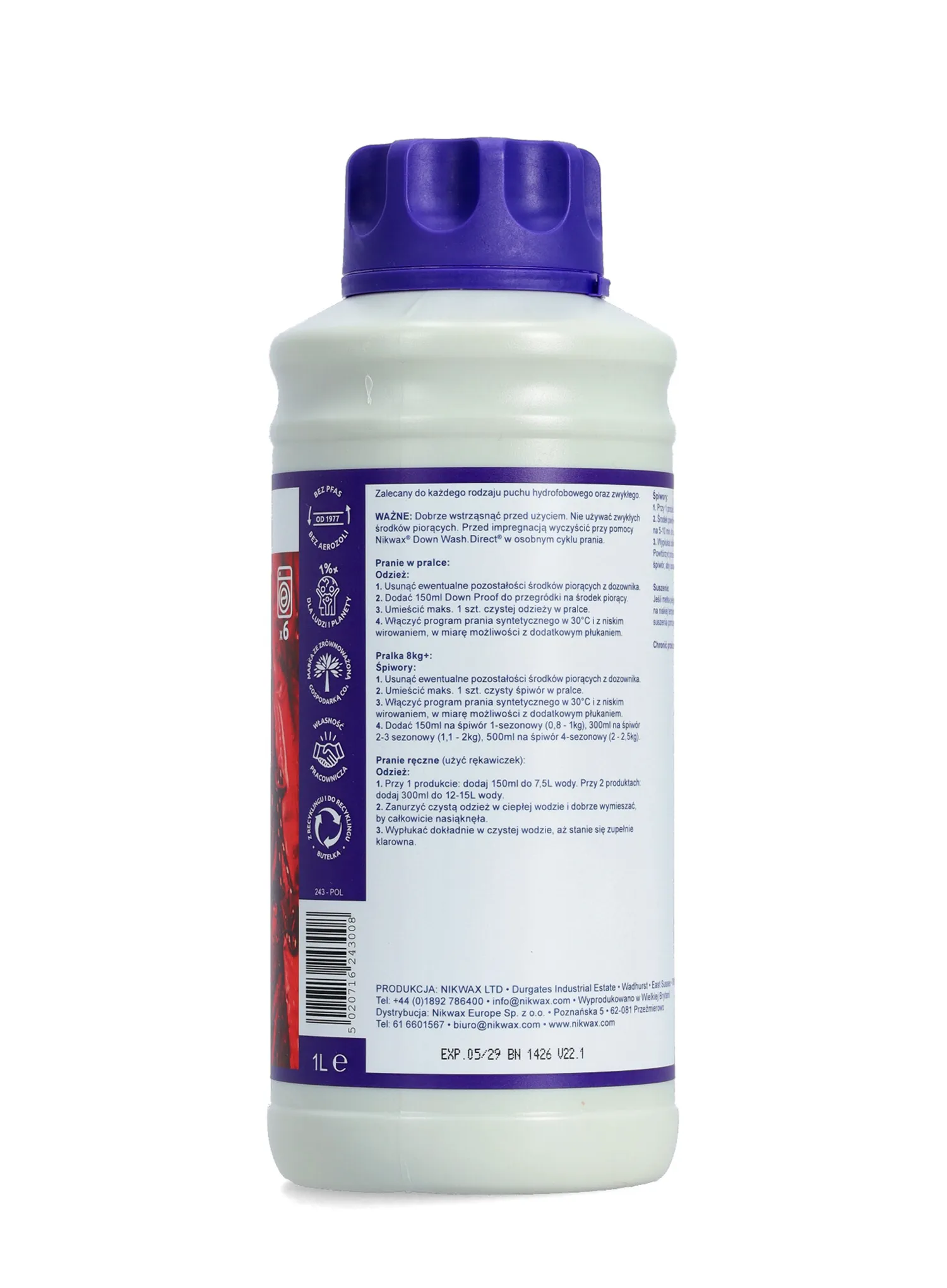 Imprägniermittel Nikwax Down Proof 1 L