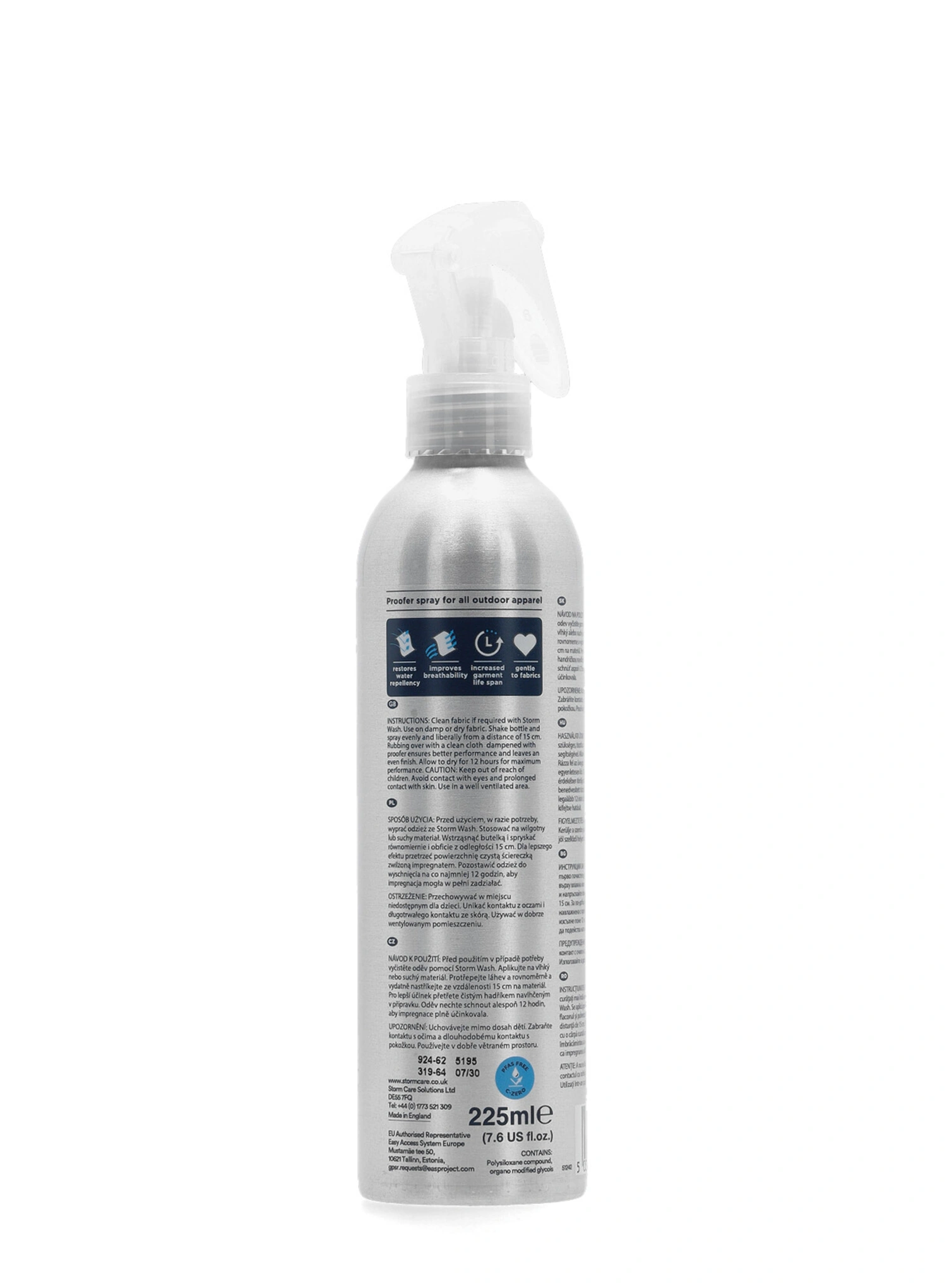 Imprägniermittel Storm Apparel and Down Proofer Spray On Heat Cure 225 ml