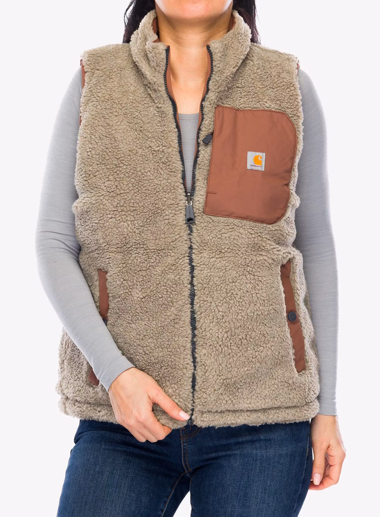 Weste Damen Carhartt Relaxed Fit Montana Insulated Vest - nutmeg