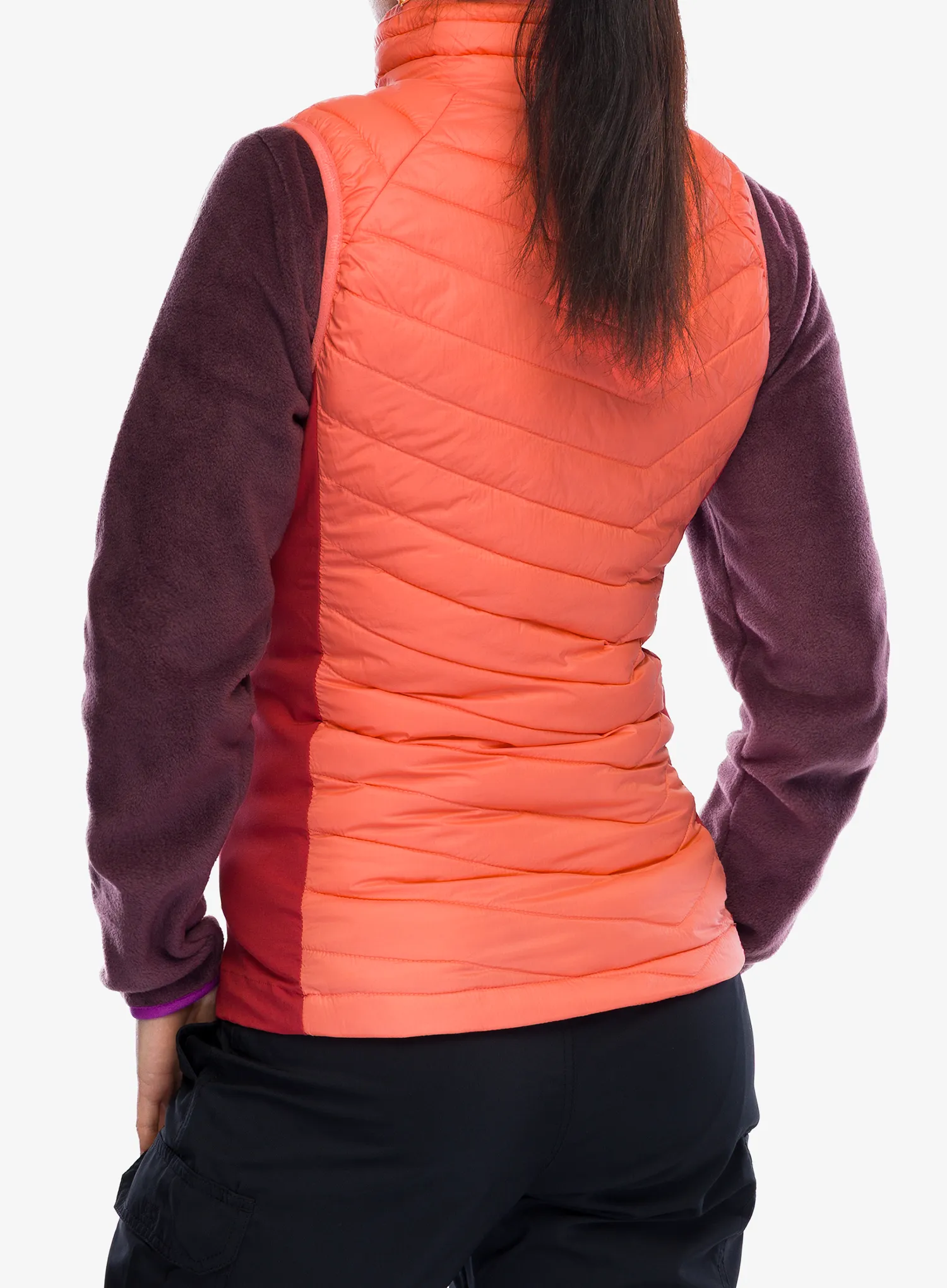 Weste Damen Columbia Powder Pass II Hybrid Vest - alpenglow/daredevil