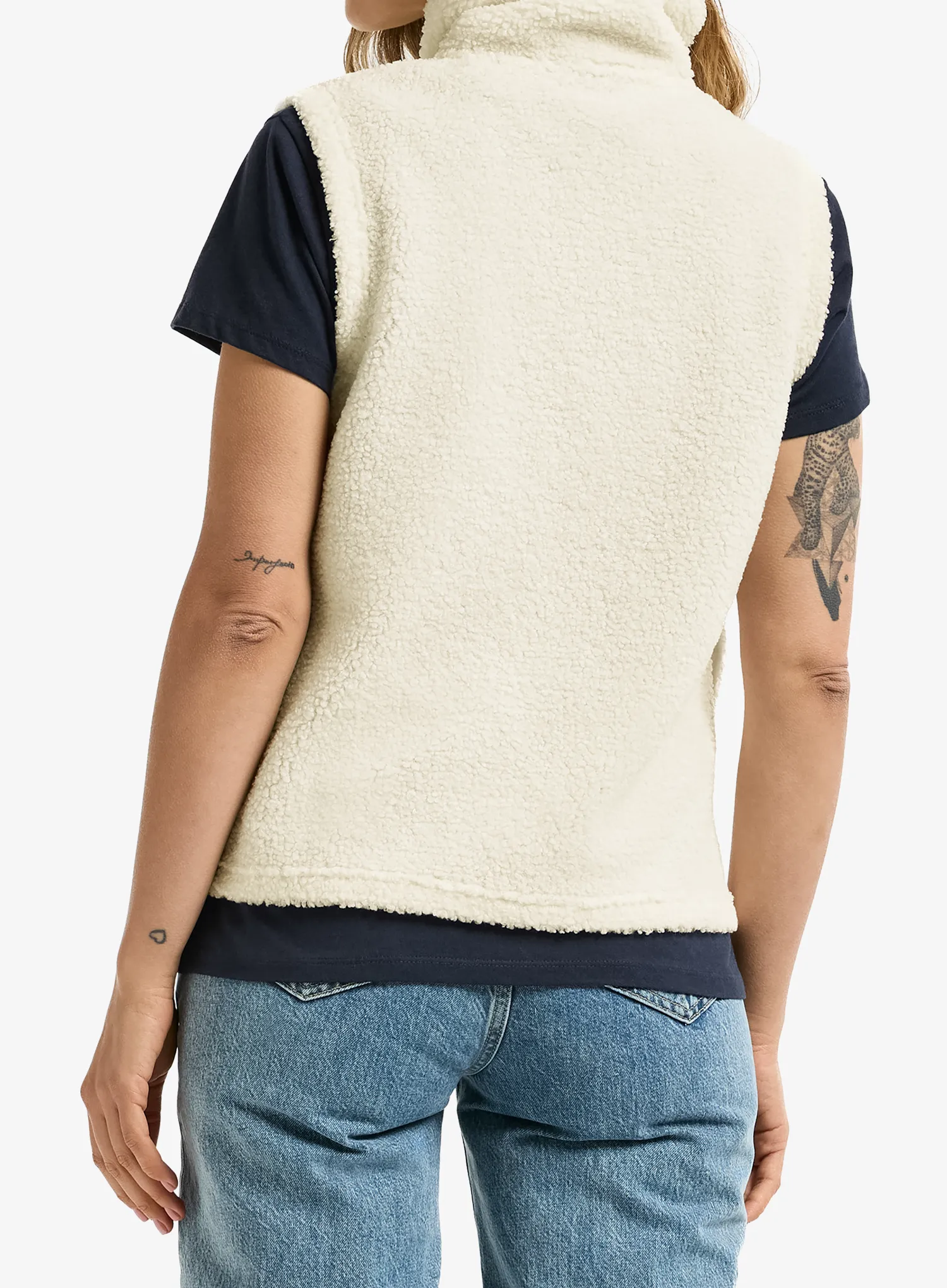 Weste Damen Didriksons Kiana Vest - white foam