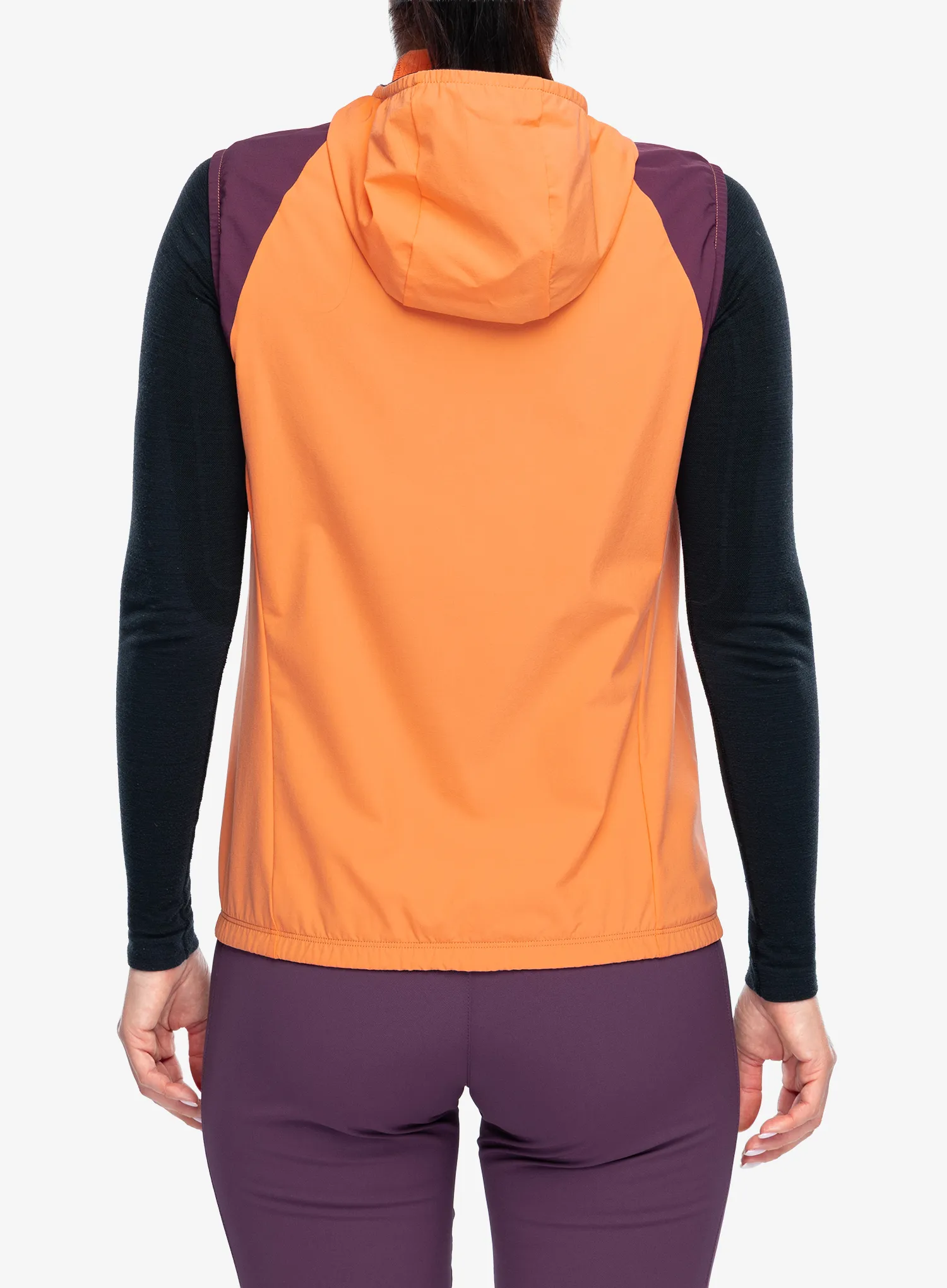 Weste Damen Montura Rise Hooded Vest - melon/wine red