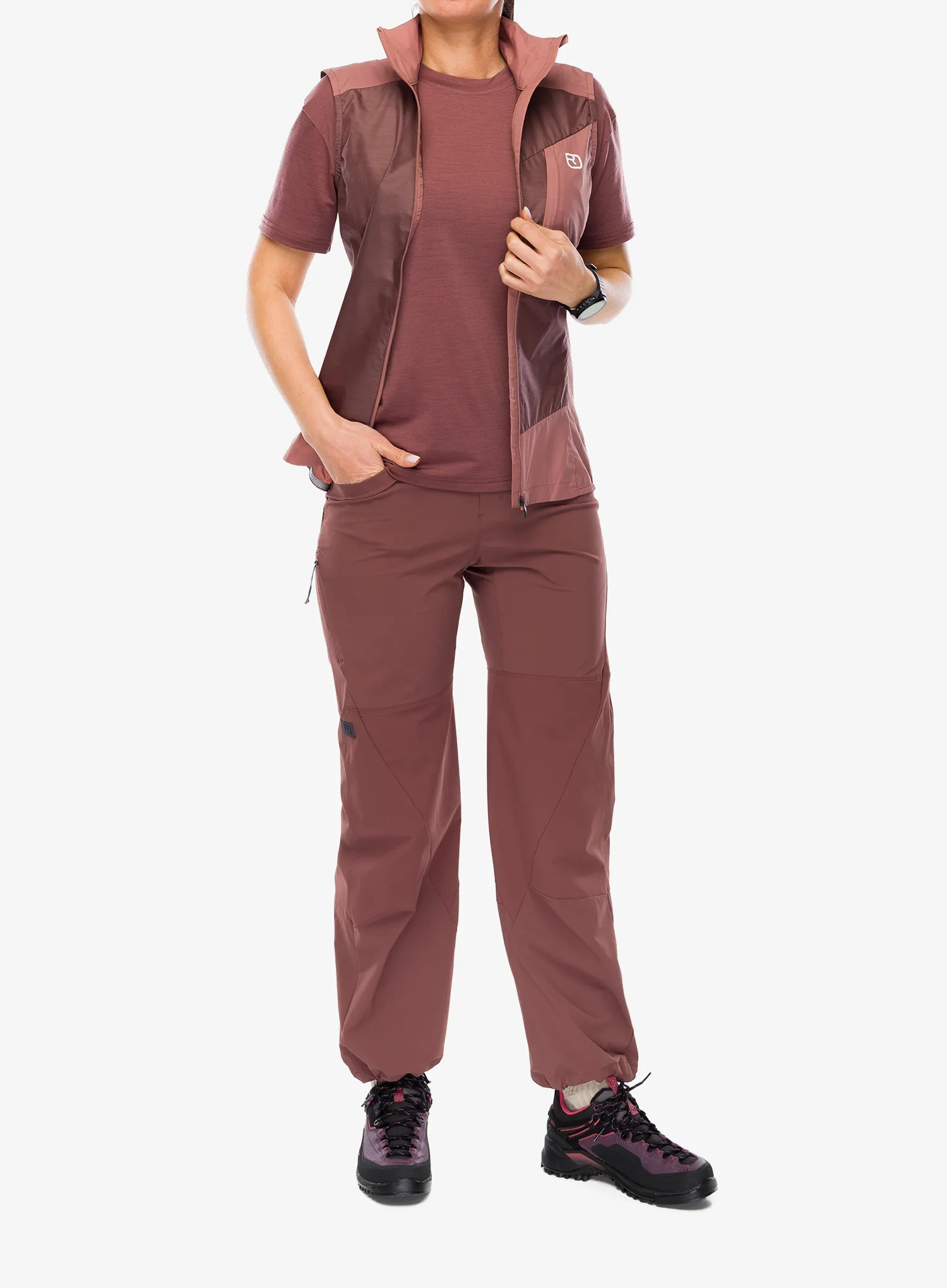 Weste Damen Ortovox Trace Windbreaker Vest - chestnut