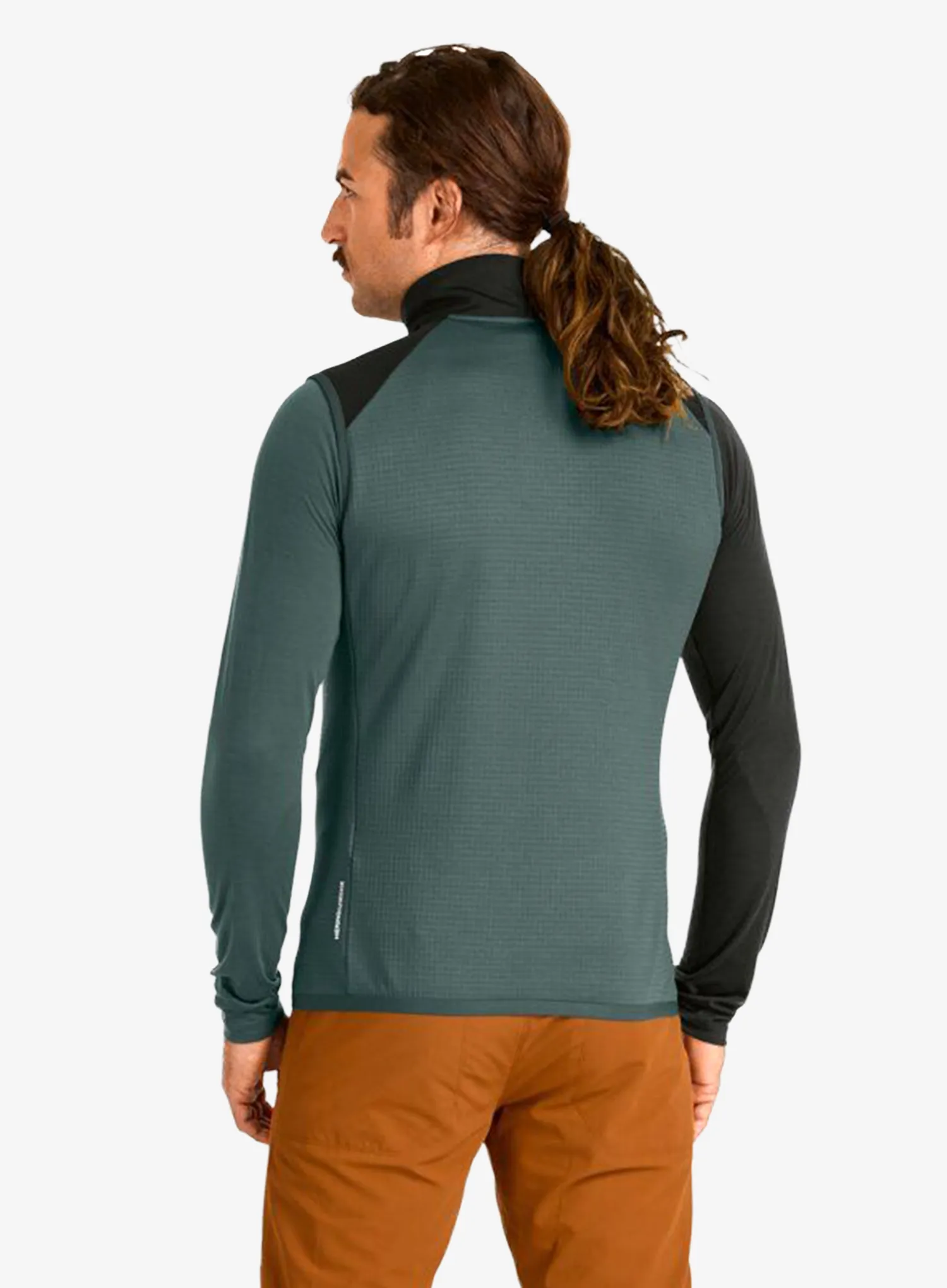 Weste Ortovox Fleece Grid Vest - dark arctic grey