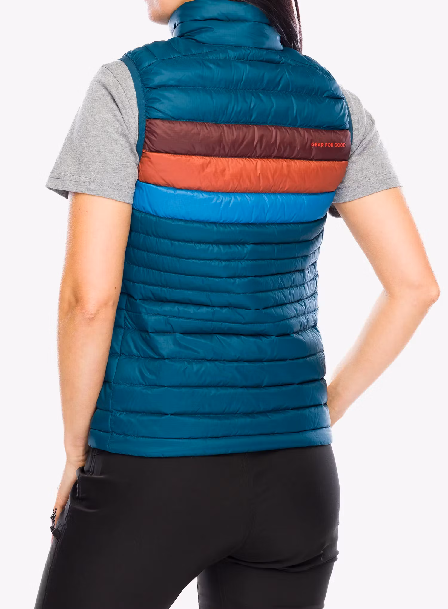 Daunenweste Damen Cotopaxi Fuego Down Vest - abyss stripes