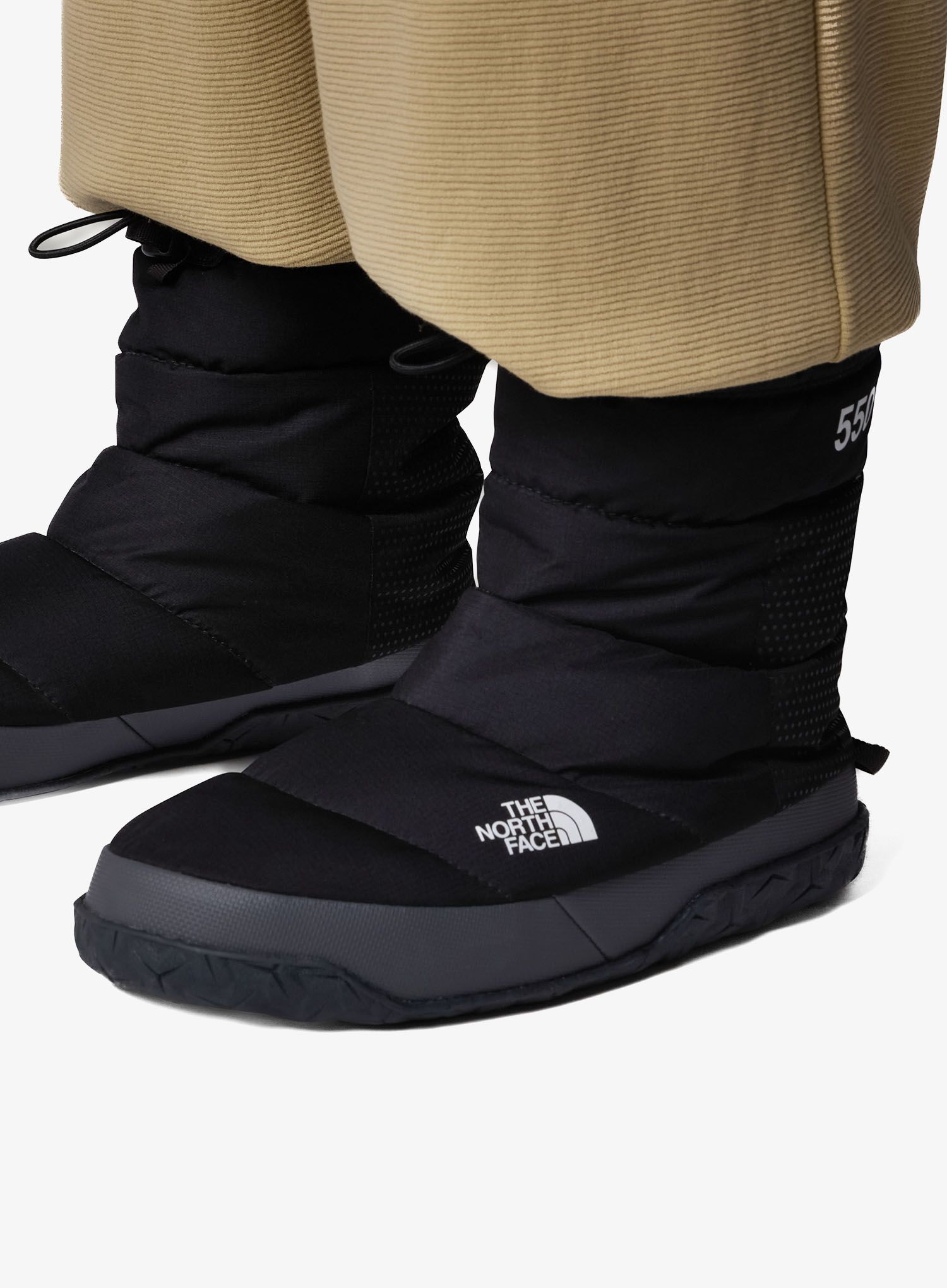 Daunen-Hüttenschuhe Damen The North Face Nuptse Apres Bootie - tnf black/asphalt grey