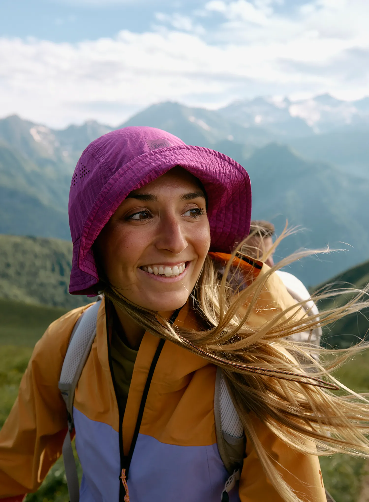 Hut Buff Go Bucket Hat - solid purplish