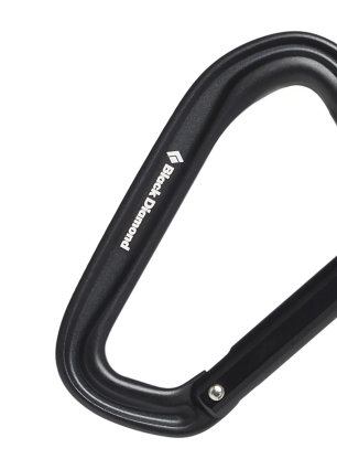 Karabiner Black Diamond HotForge Straight Gate - black
