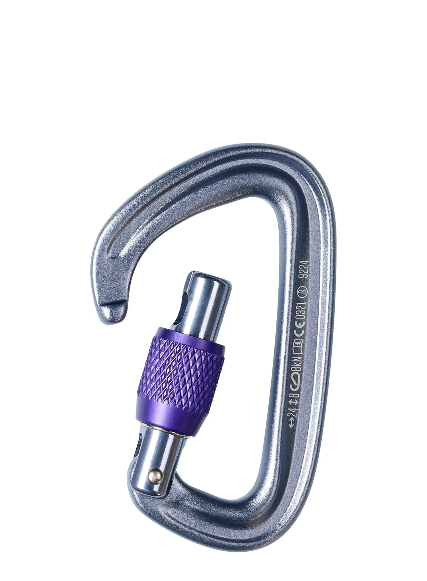 Karabiner Black Diamond LiteForge Screwgate - gray