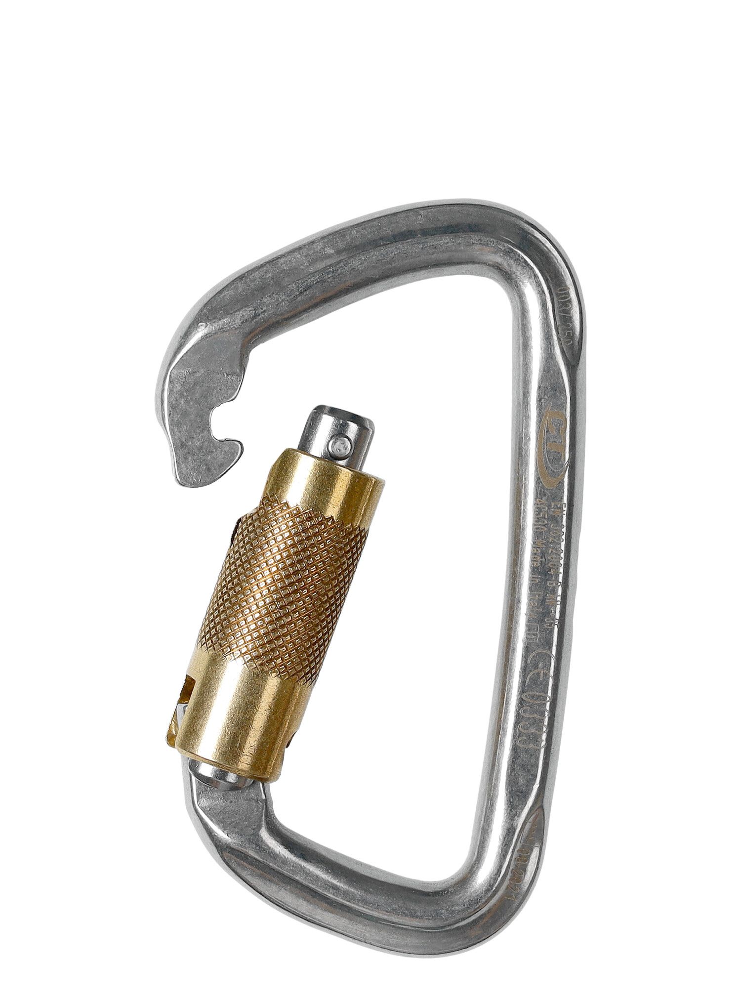 Karabiner Climbing Technology/SKYLOTEC D-Shape Stainless Steel TG - steel
