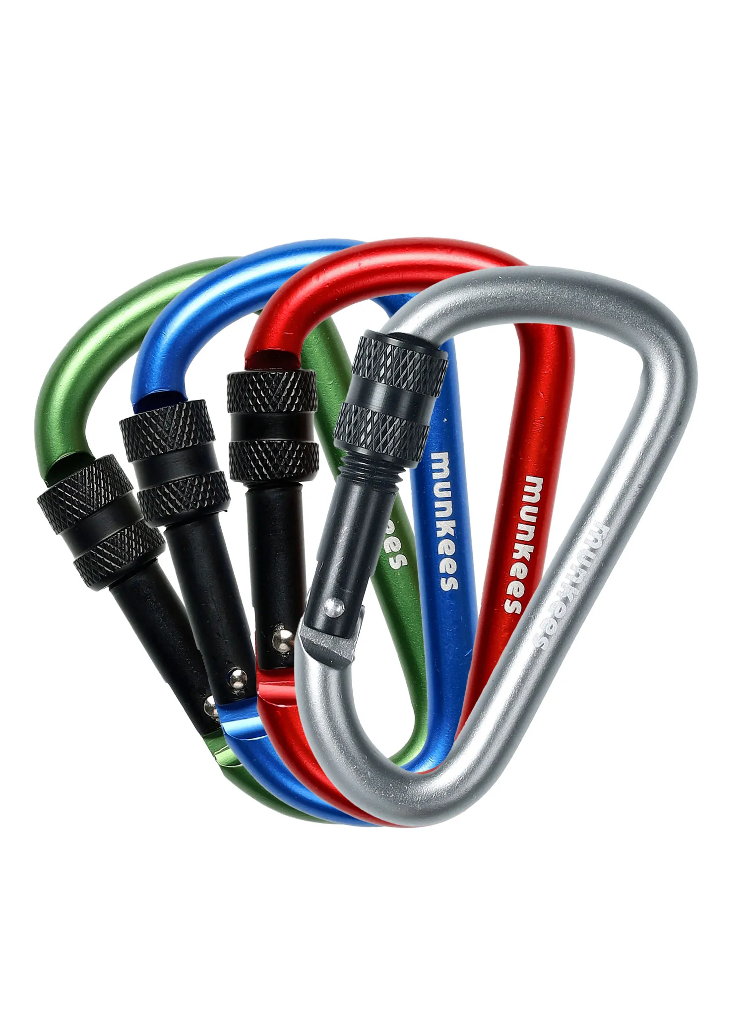 Schraubkarabiner Munkees D-Shape w/Screw Lock - Ø 8 x 80 mm