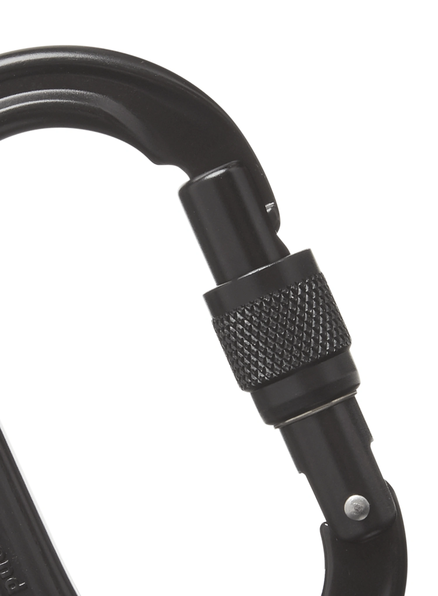 Karabiner Black Diamond Oval Keylock Screwgate Carabiner - black