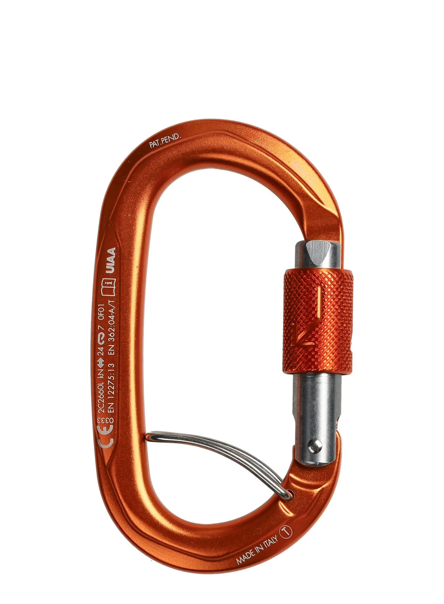 Karabiner SKYLOTEC Obx BGL - titanium/orange/titanium