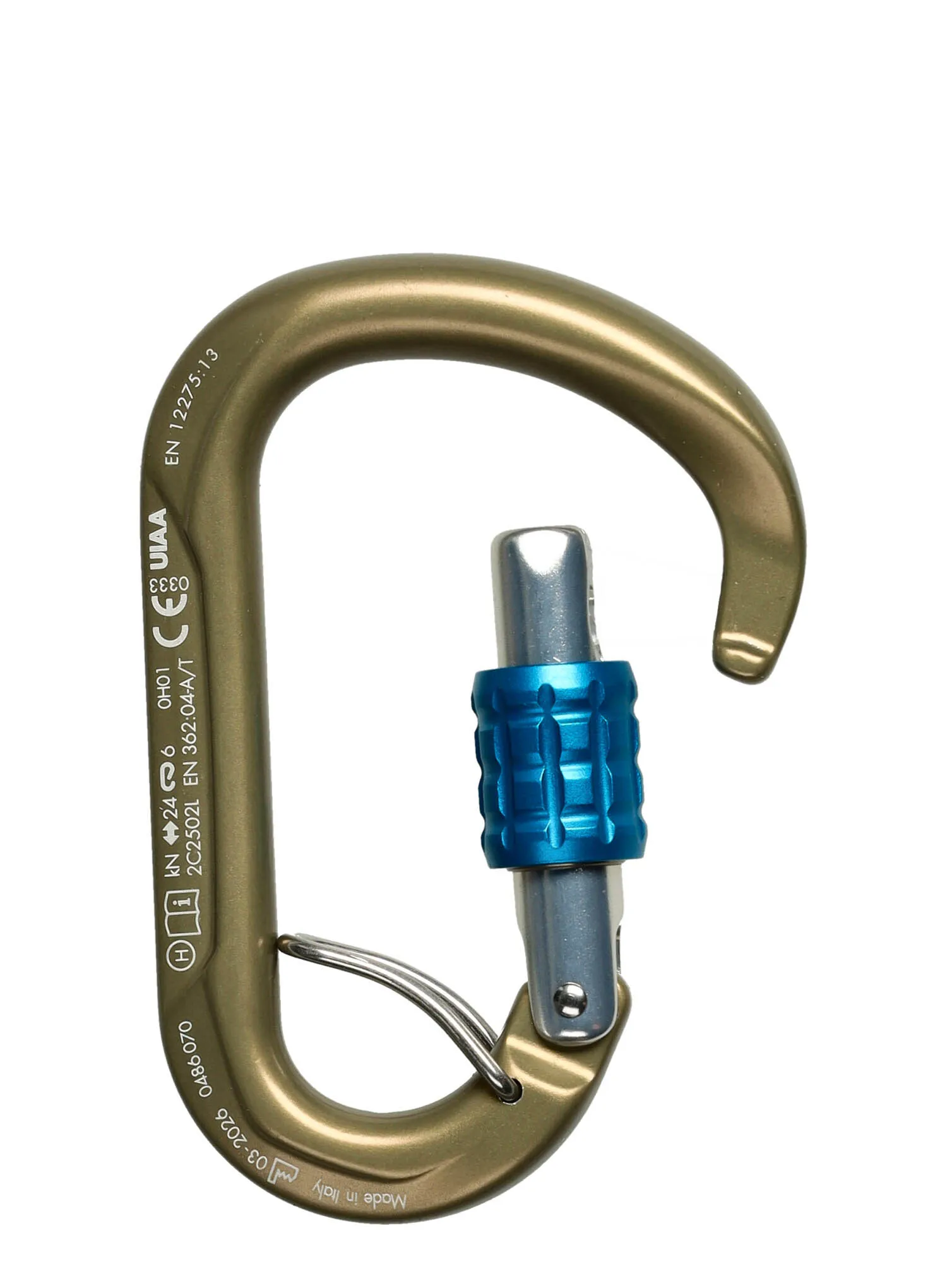 Karabiner SKYLOTEC Tondo SGL HC - hard coated / lightblue