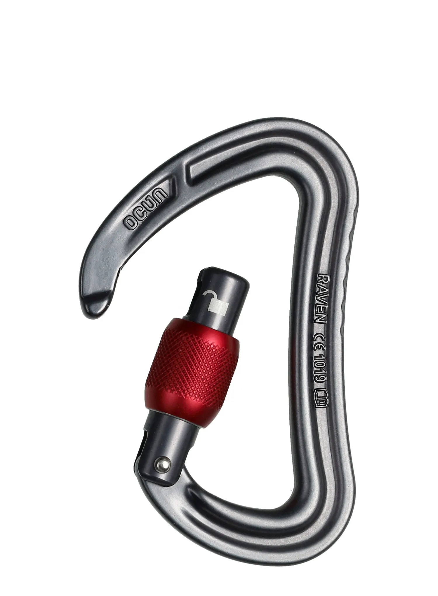 Schraubkarabiner Ocun Raven Screw - anthracite