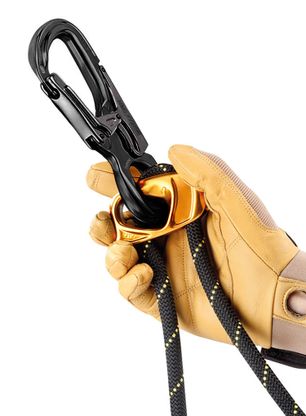 Karabiner Petzl Eashook Open - black