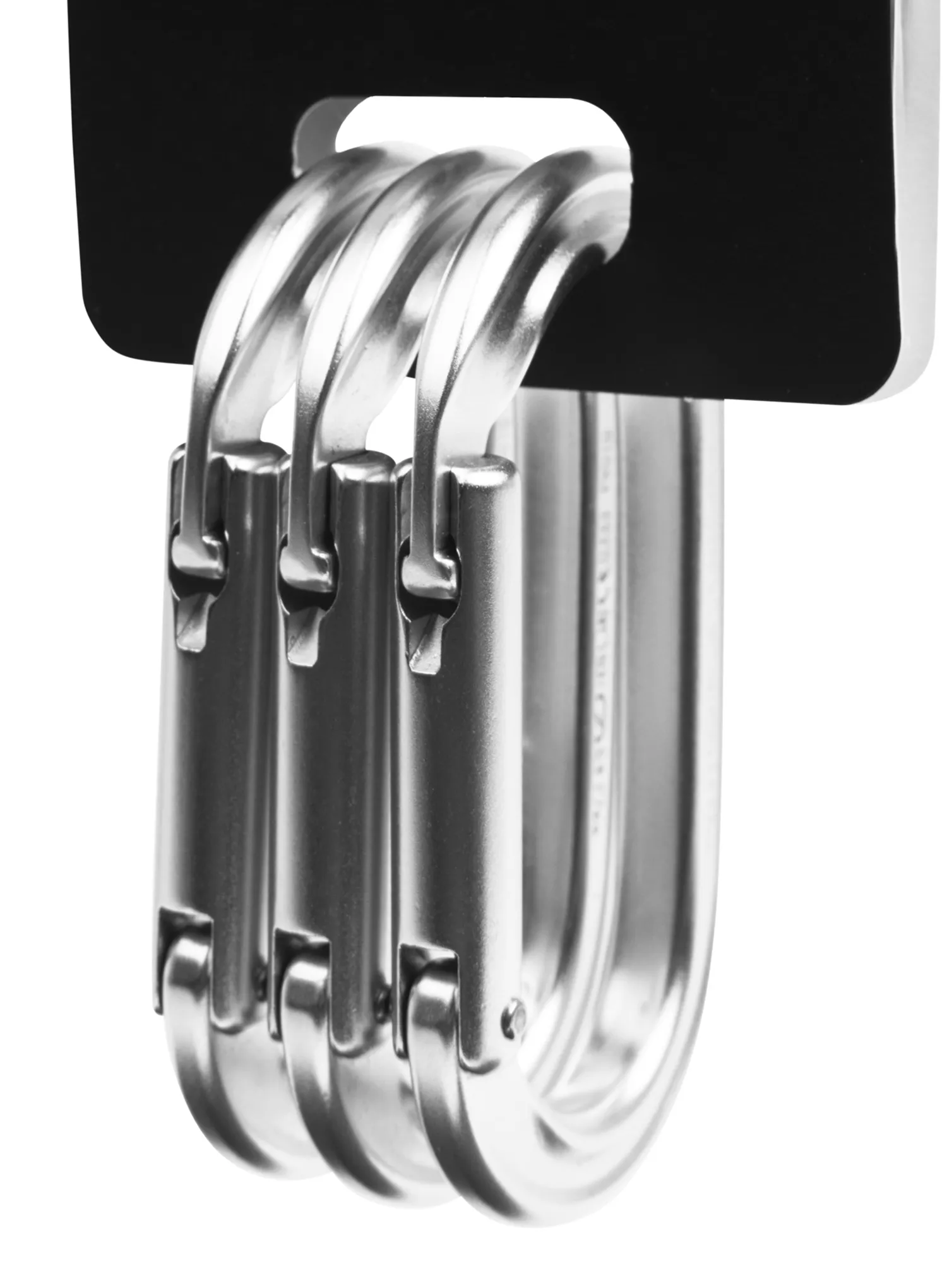 Karabiner Black Diamond Oval Keylock Carabiner 3-Pack - polished