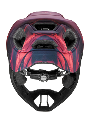 Kinder Helm Uvex React Jr. Fullface - cranberry matt