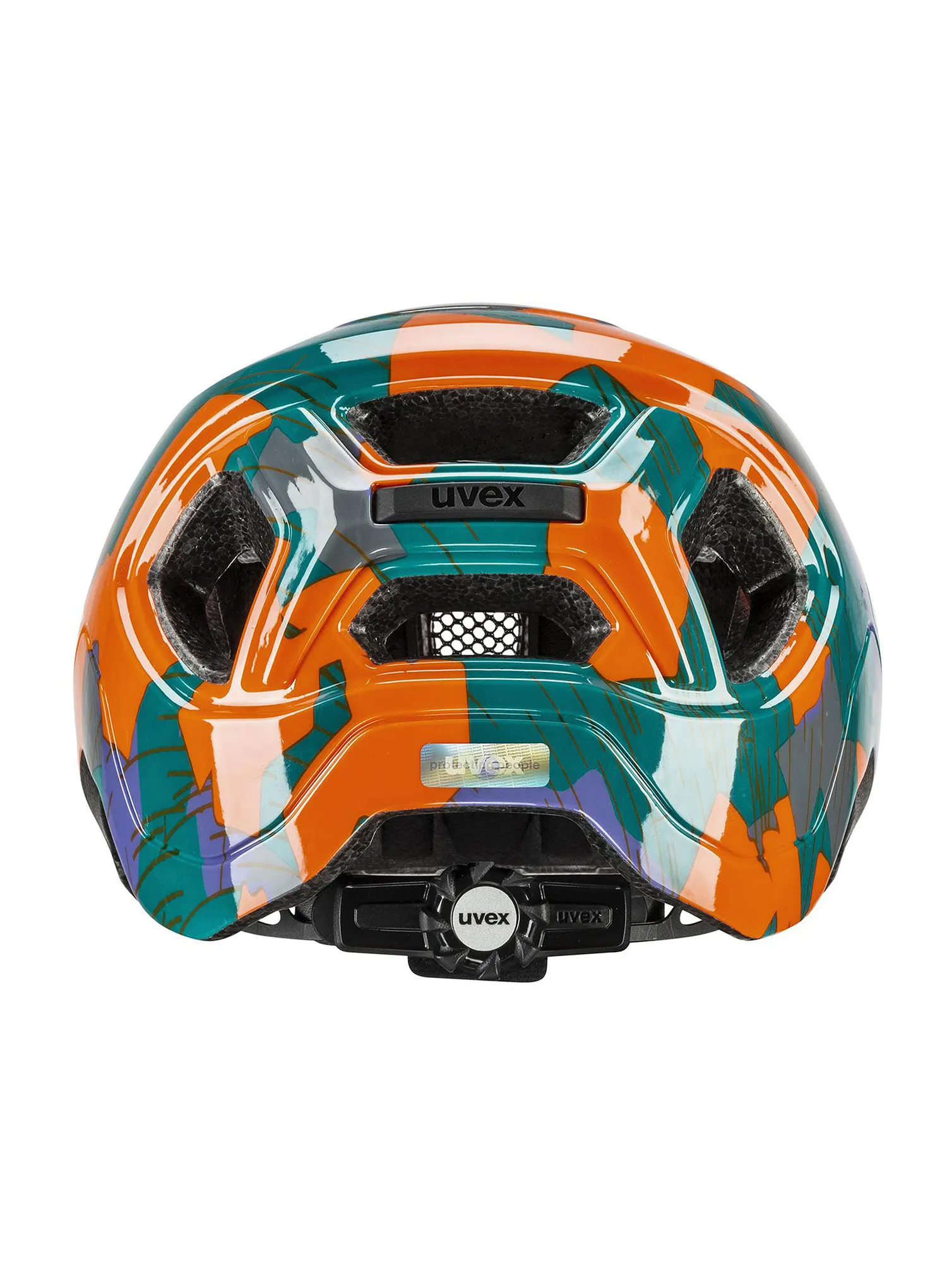 Fahrradhelm für Kinder Uvex React JR. - papaya camo