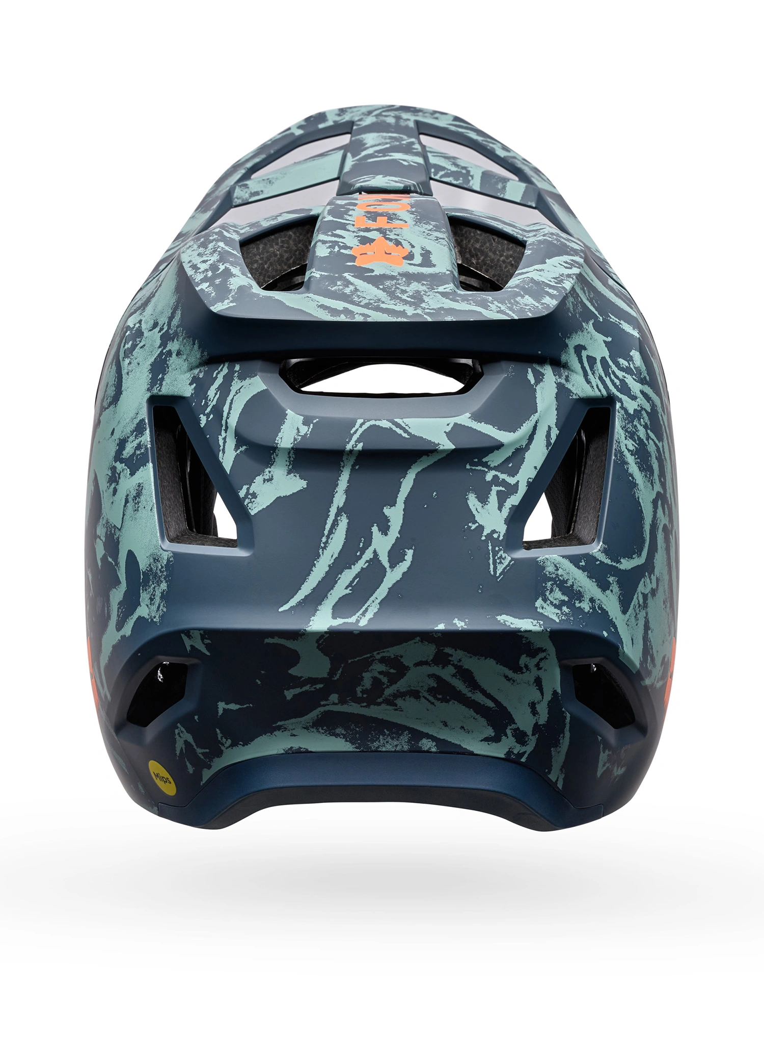 Enduro-Helm Fox Rampage Img Print - arctic blue