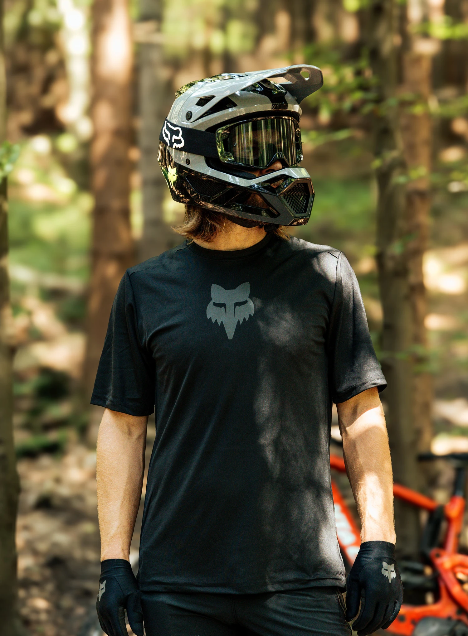 Enduro-Helm Fox Rampage - matte black