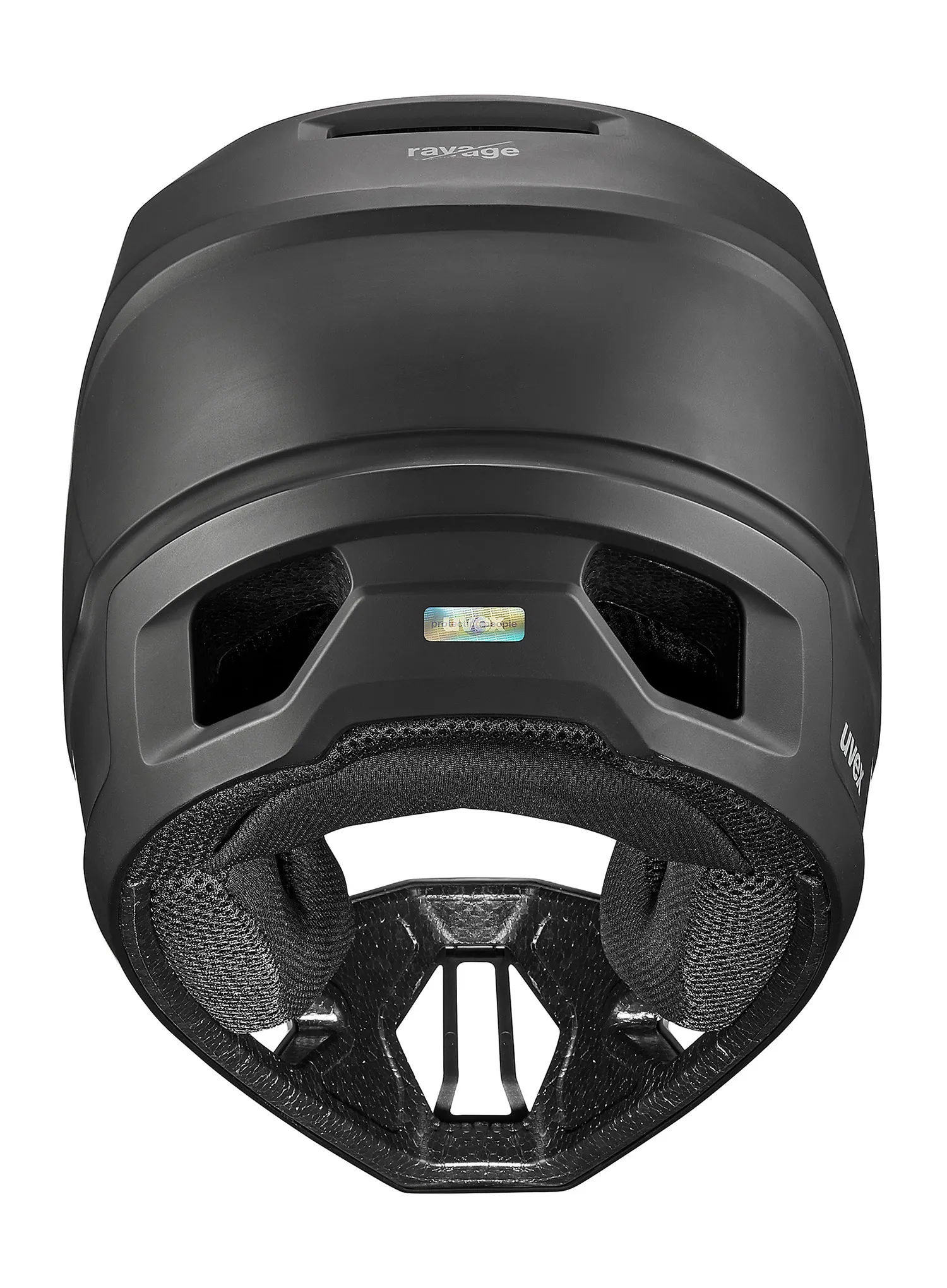 MTB-Helm Uvex Ravage - black/rhino matt
