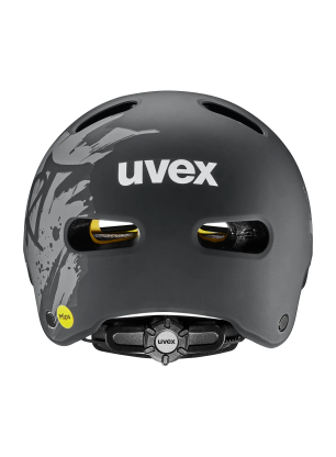 Fahrradhelm für Kinder Uvex Kid 4 Style Mips - dirt black matt
