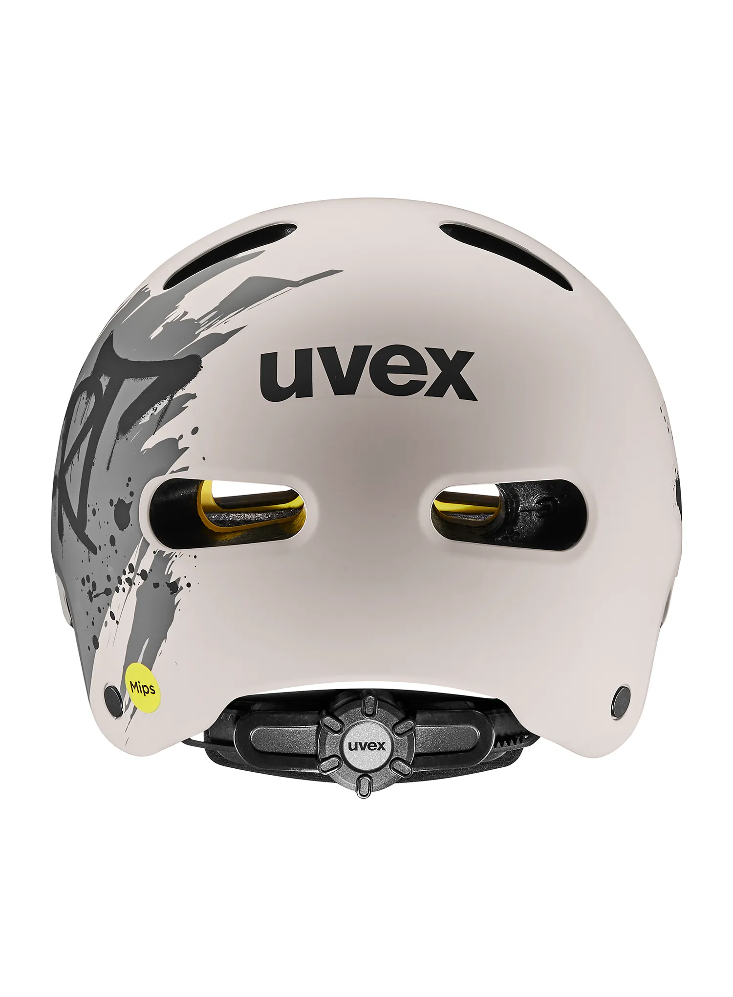 Fahrradhelm für Kinder Uvex Kid 4 Style Mips - dirt warm grey matt