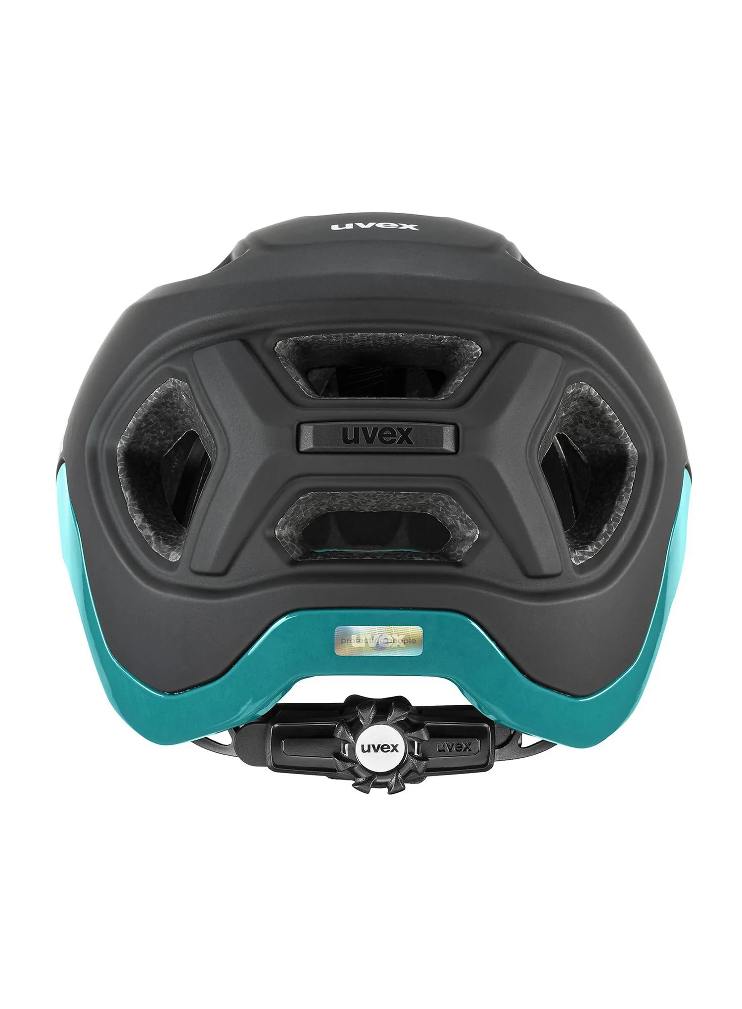 Fahrradhelm Uvex React - black/teal matt