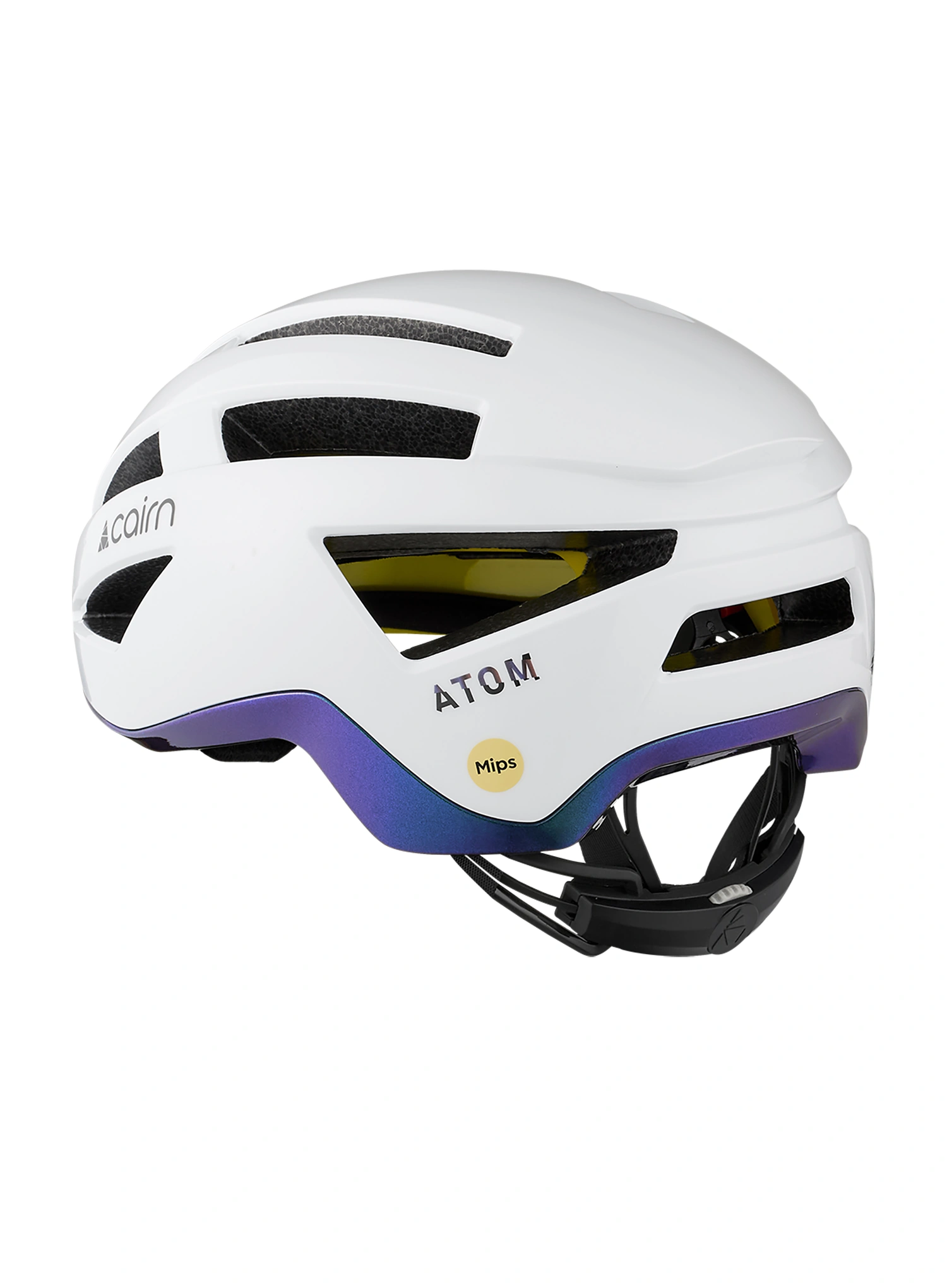 Rennradhelm Cairn Atom Mips - shiny white cameleon