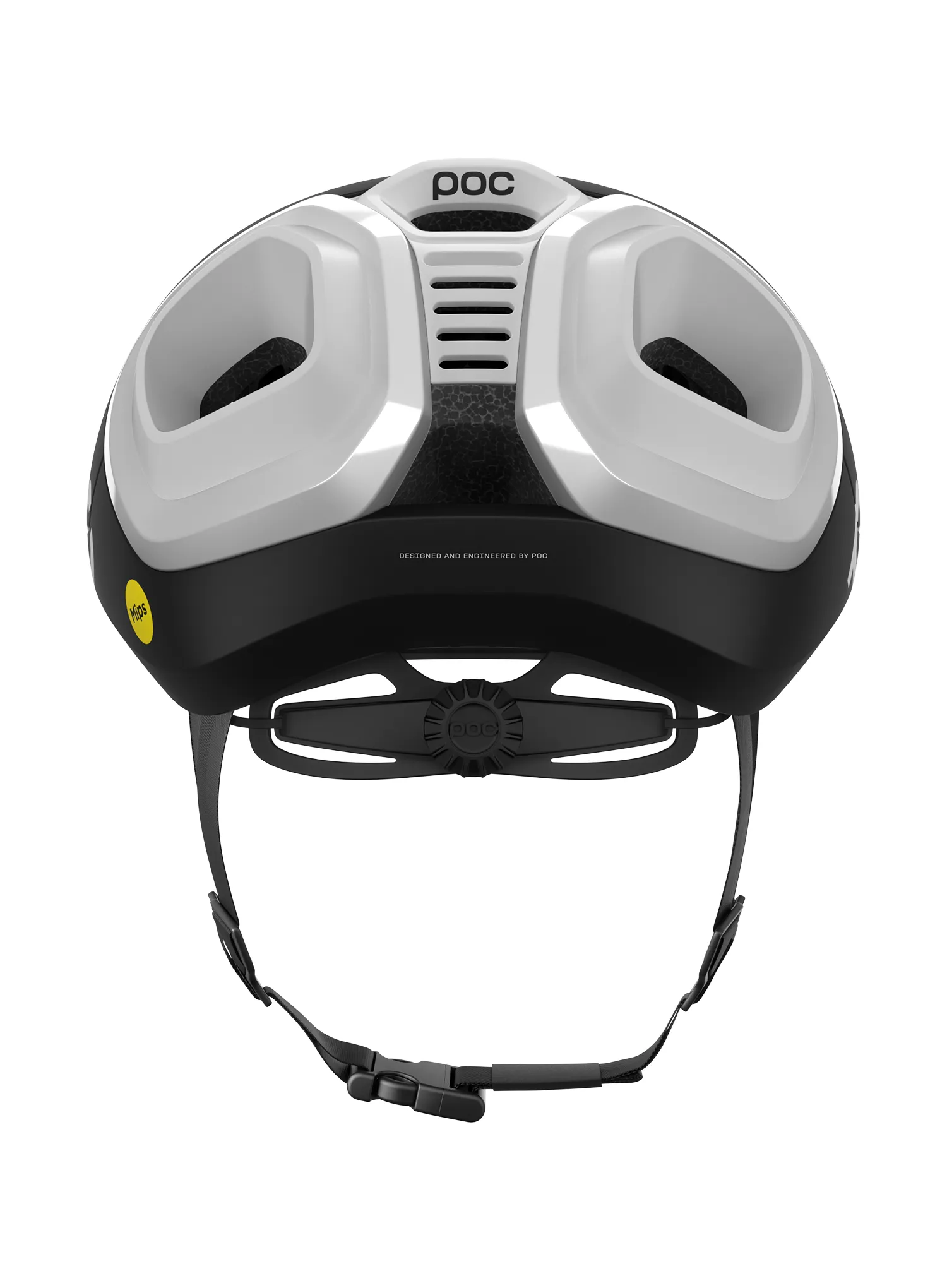 Rennradhelm POC Amidal - uranium blk mat/hydrogen white