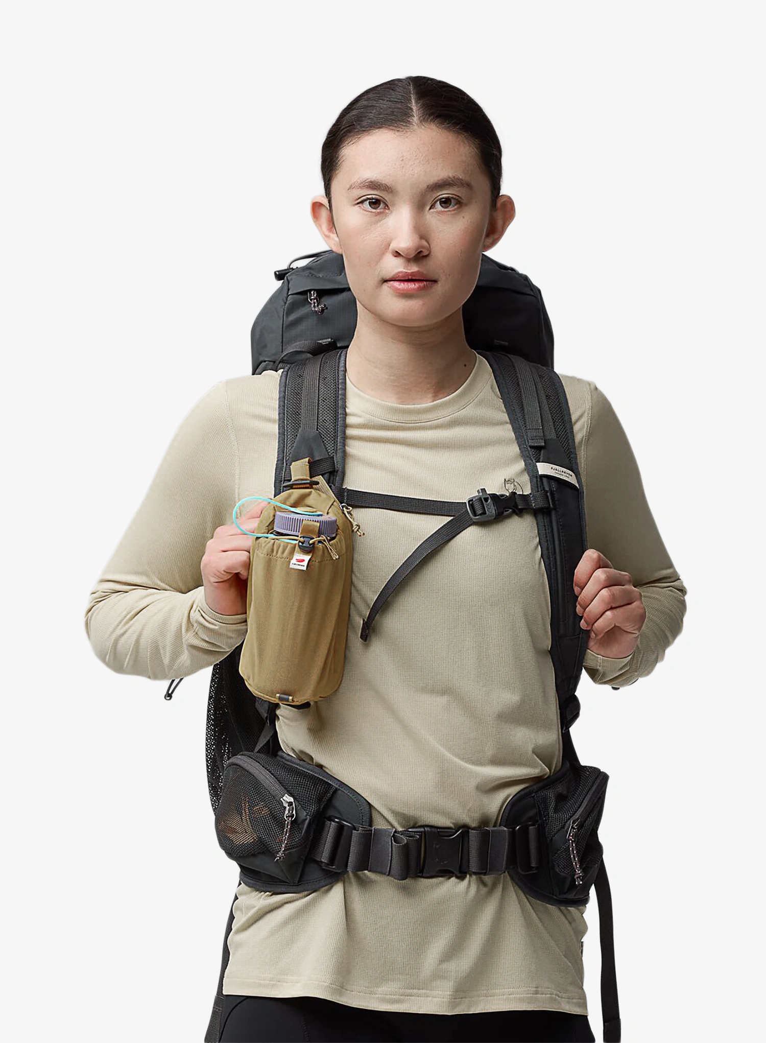 Flaschentasche Fjallraven Abisko Bottle Pocket - clay