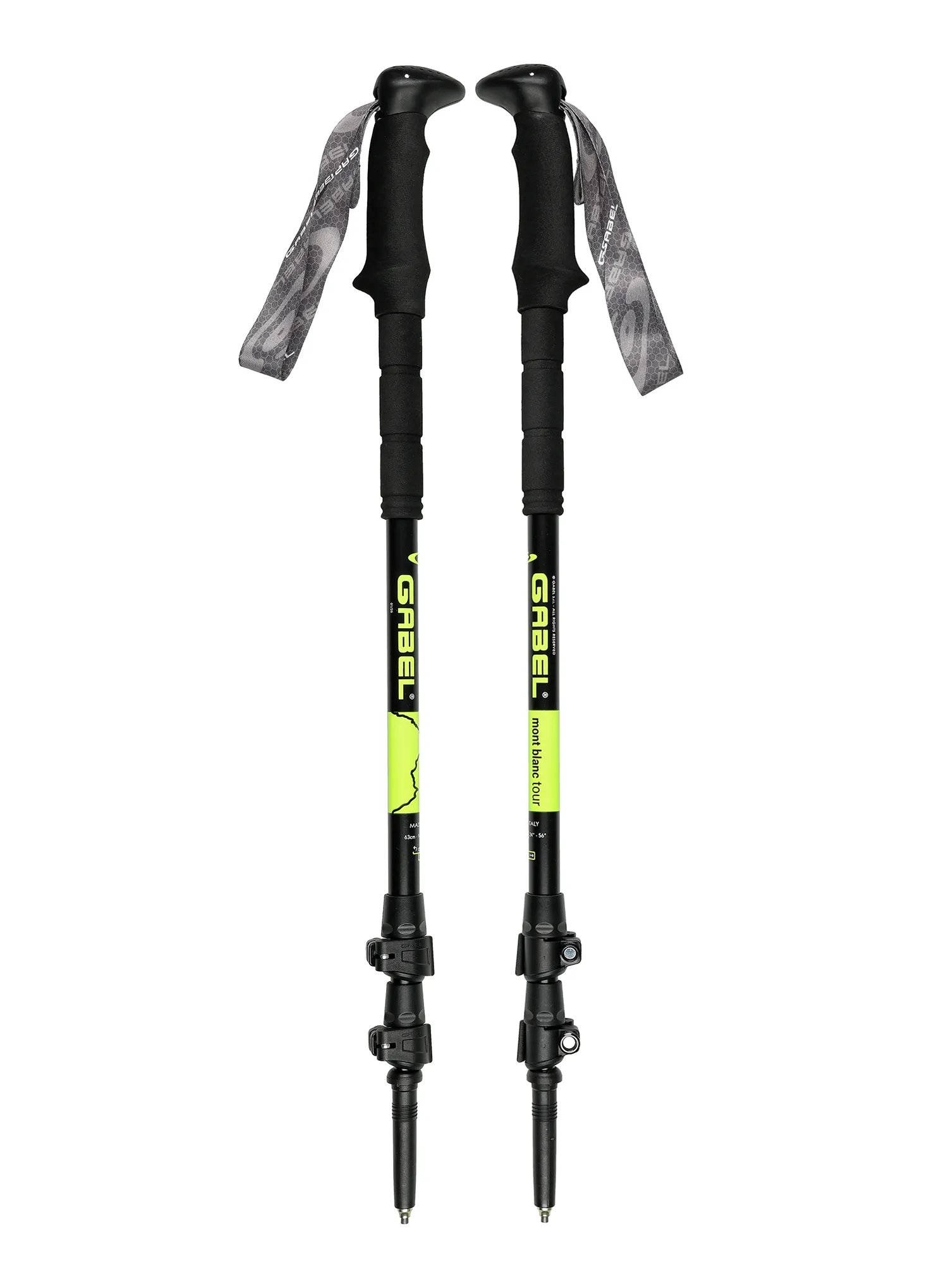 Alu-Stöcke Gabel Mont Blanc Tour - lime