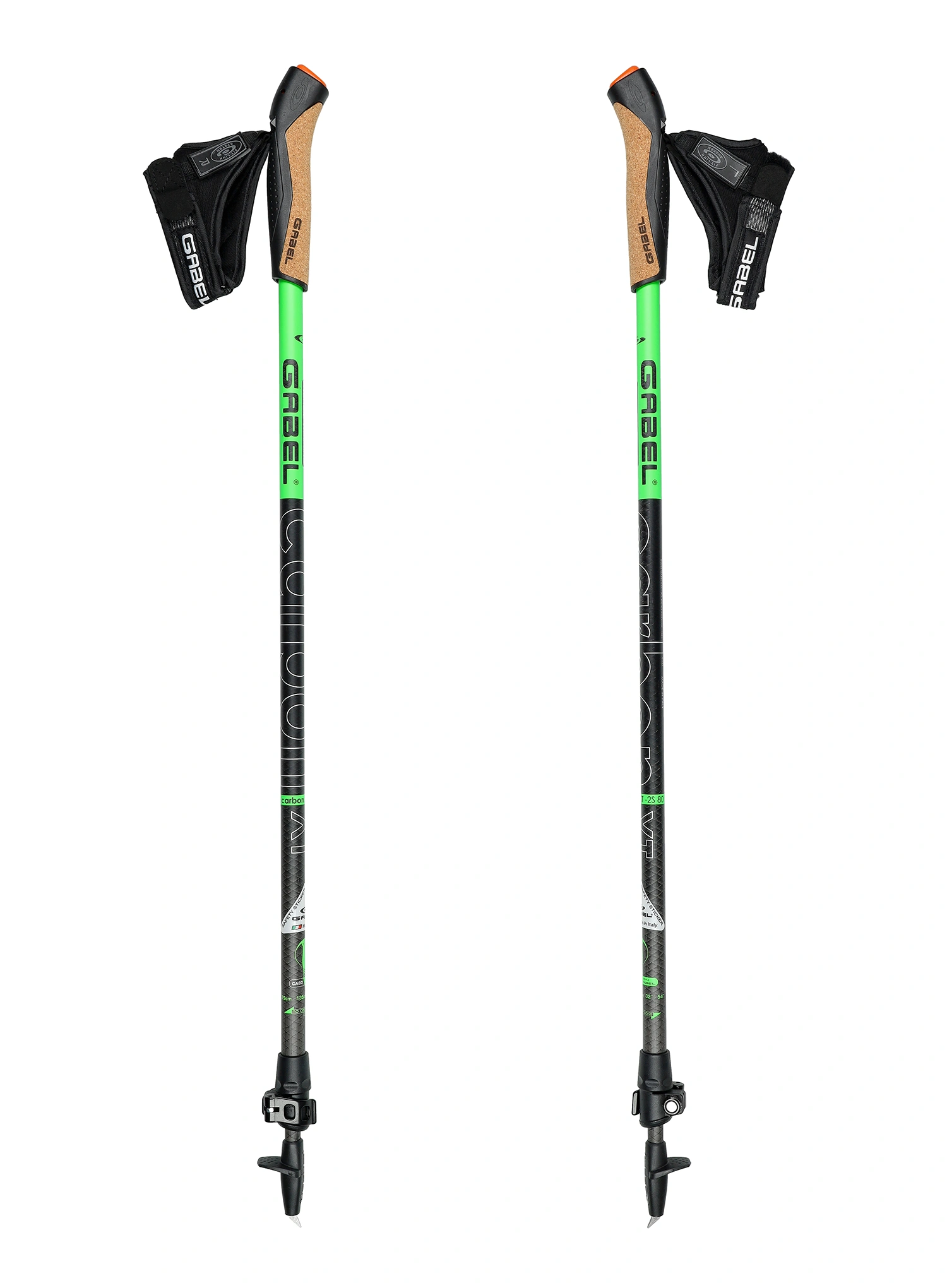 Nordic Walking Stöcke Gabel Carbon XT 2S-80 F.L.