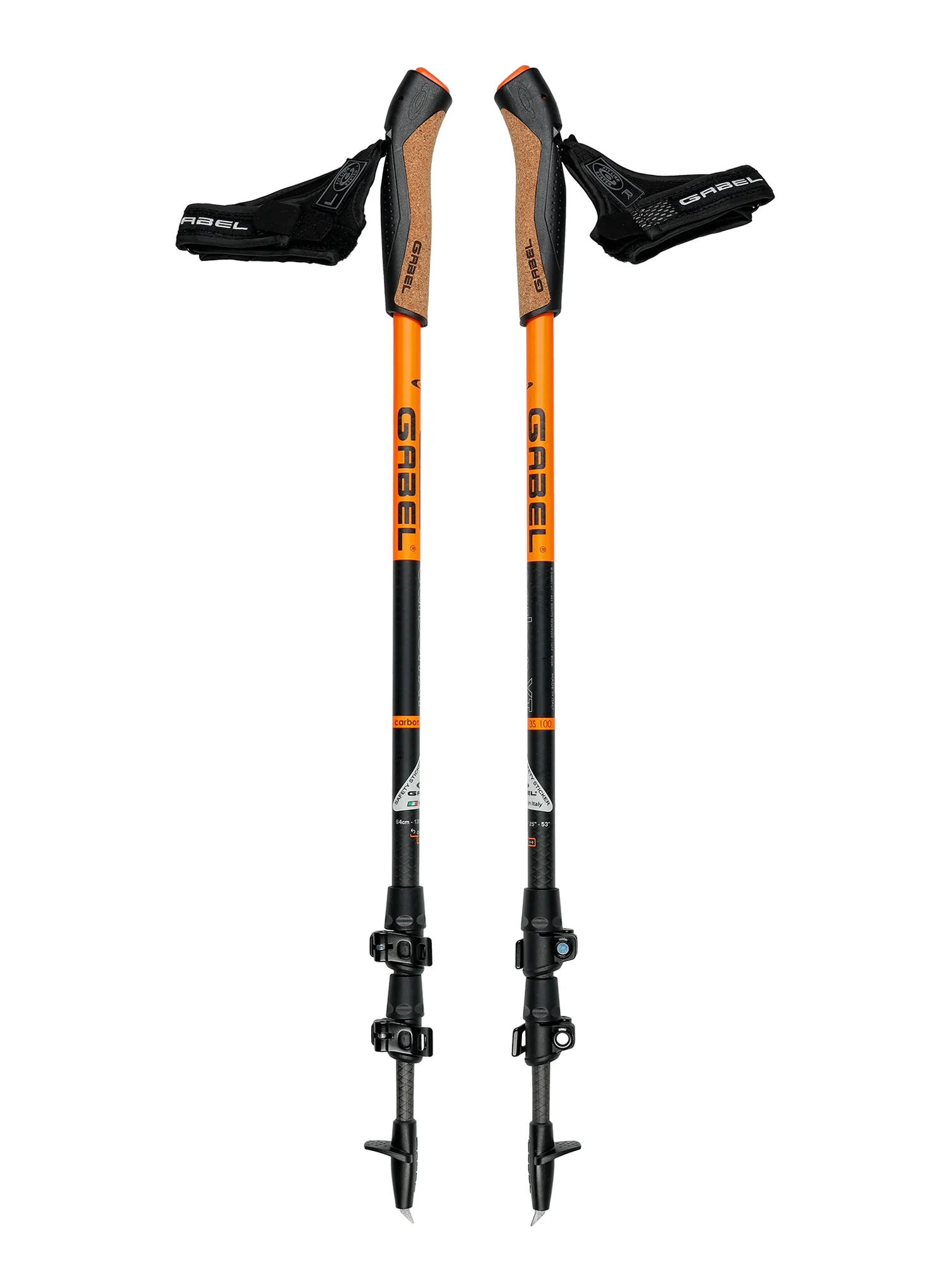 Nordic Walking Stöcke Gabel Carbon XT 3S FL 100 63-135
