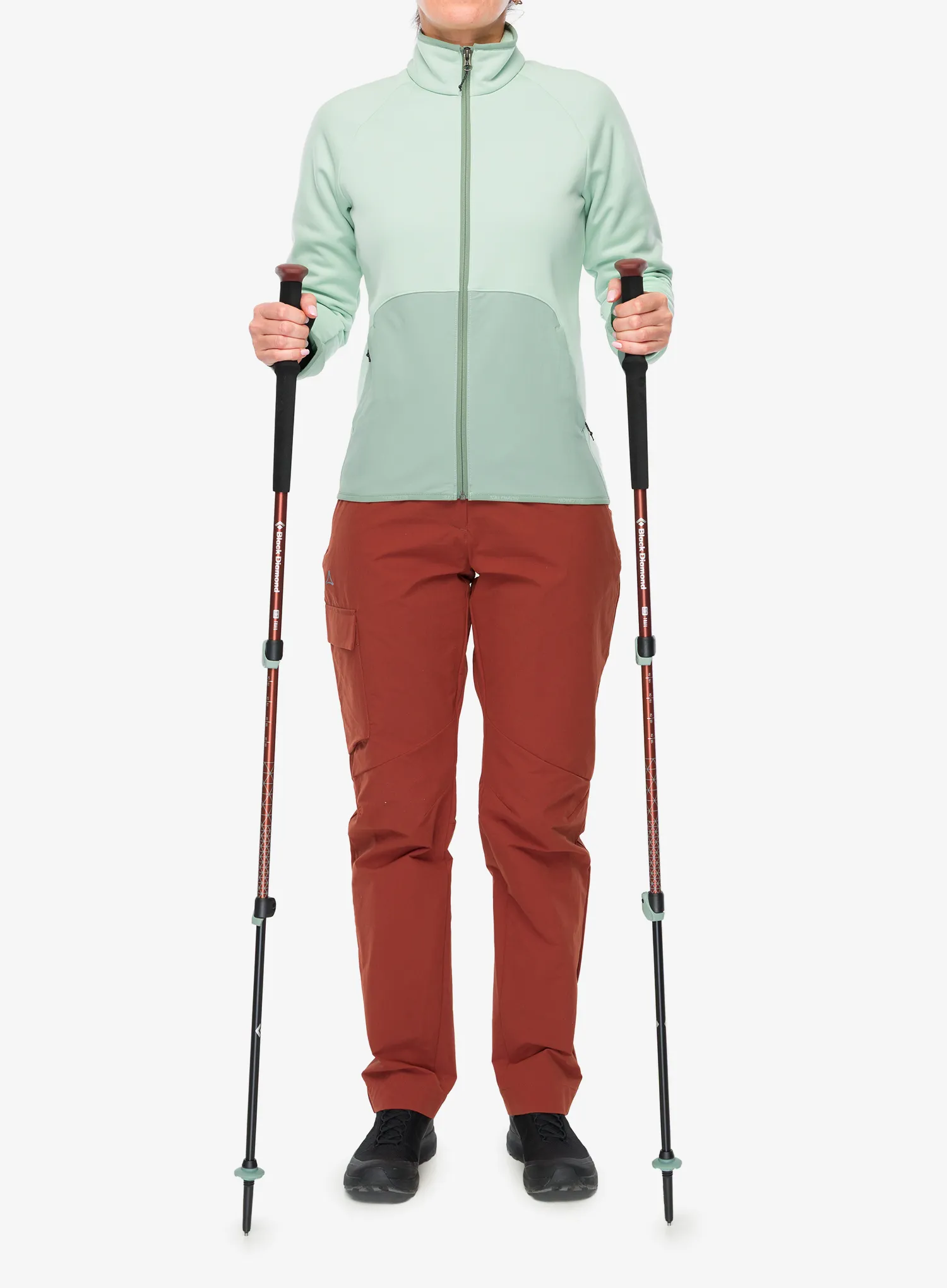 Trekkingstöcke Black Diamond Trail Trekking Poles - iron red