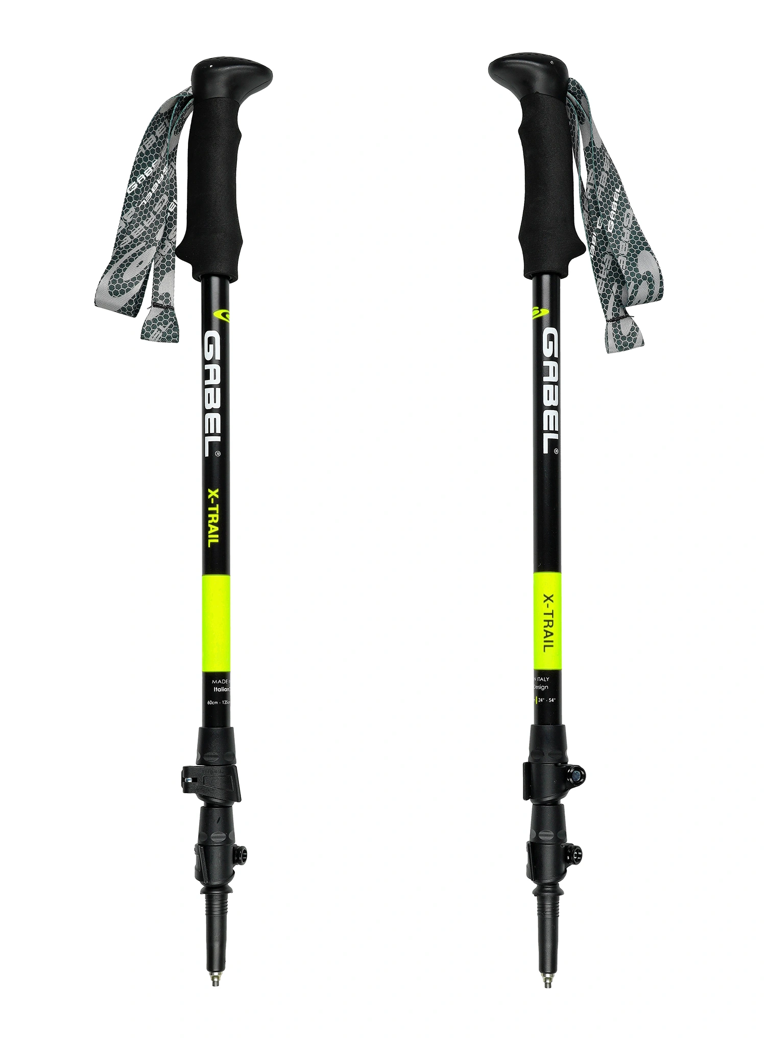 Trekkingstöcke Gabel X-Trail - lime