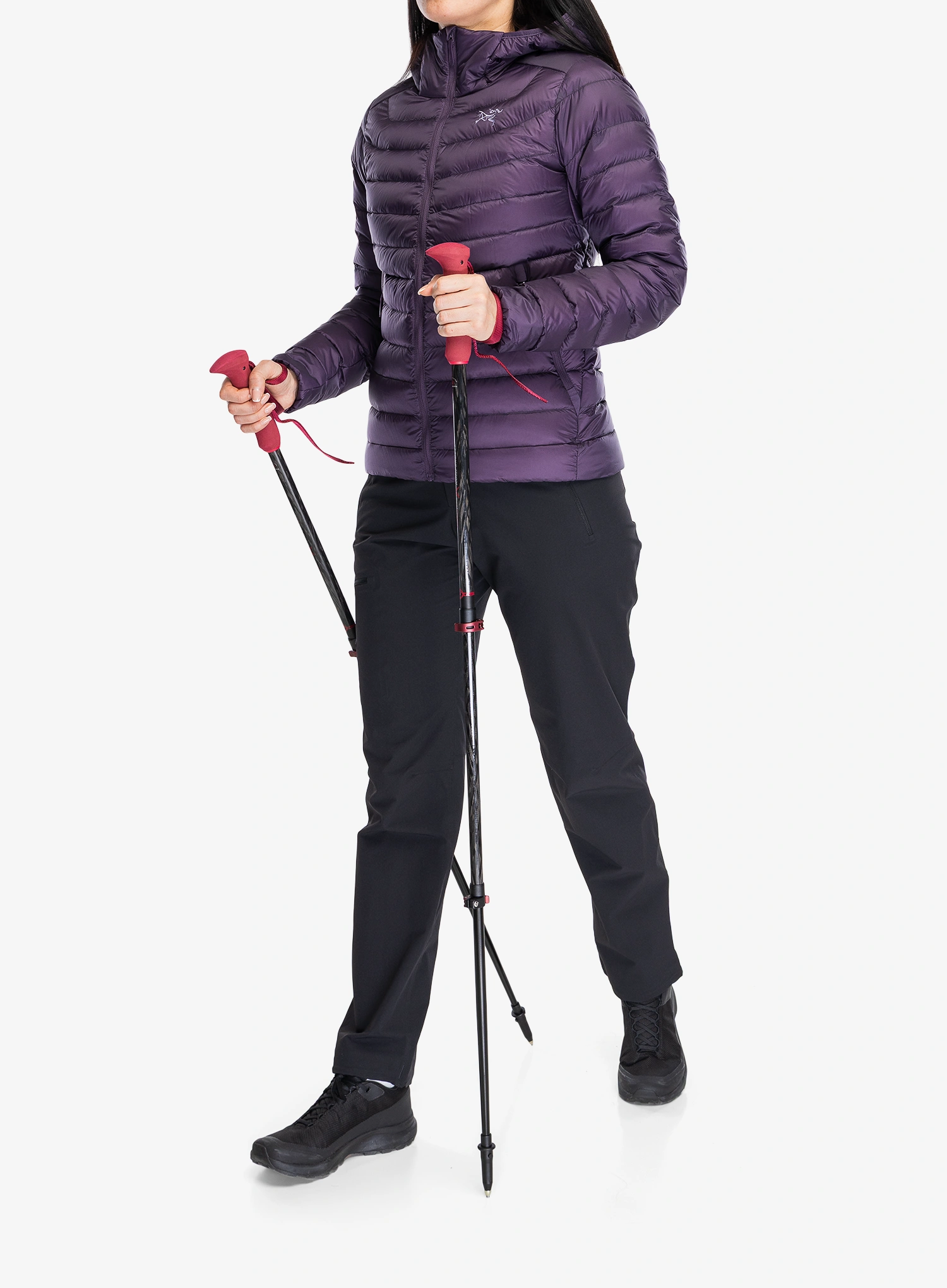 Trekkingstöcke Komperdell Carbon EVO Zero Compact - malbec